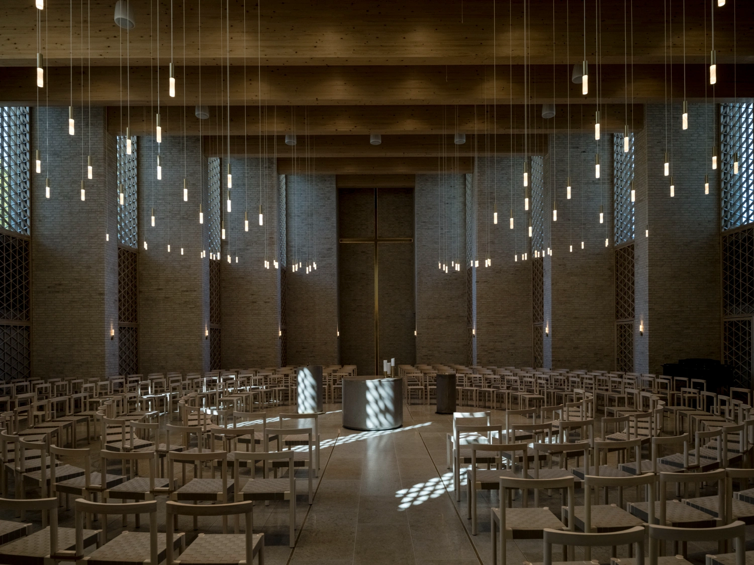 Højvangen Church by Henning Larsen + espen surnevik, sacral architectre, denmark guide