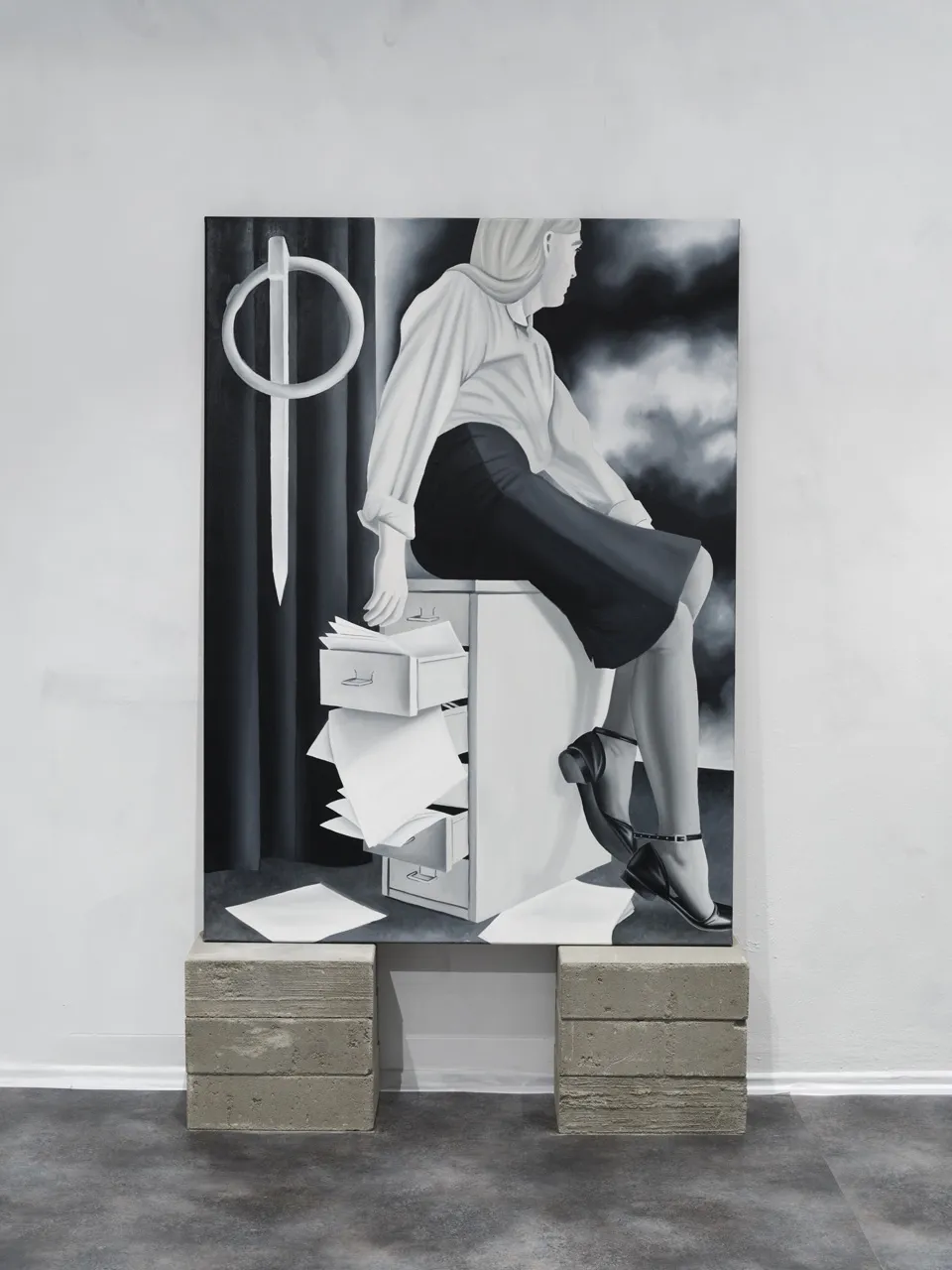 Cold to the Touch by Edna Baud at Galeria Foksal, art exhibition, painting, installation, Warsaw City Guide