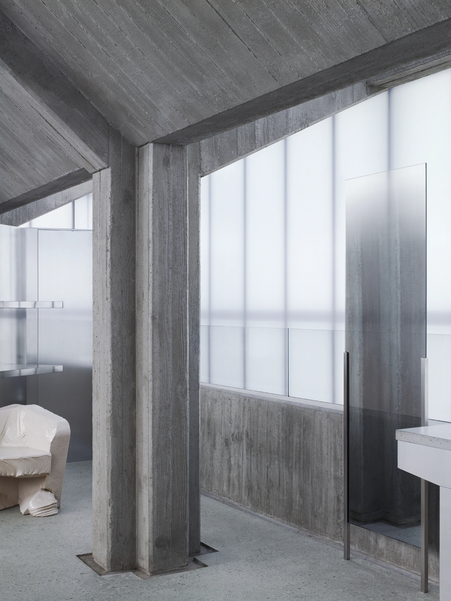 Acne Studios Cheongdam by Sophie Hicks Architects, interior design, concept store, Seoul giude