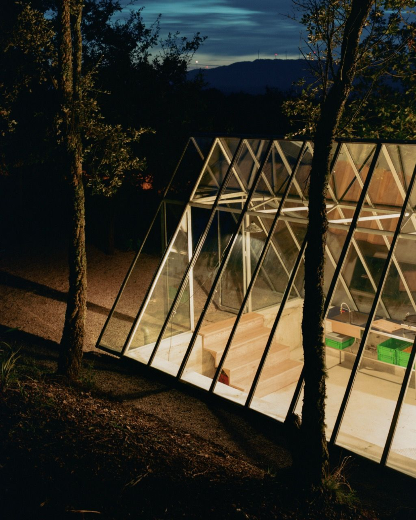 Glass house-stone house by Dyvik Kahlen Architects, architecture, pavilion, summer house