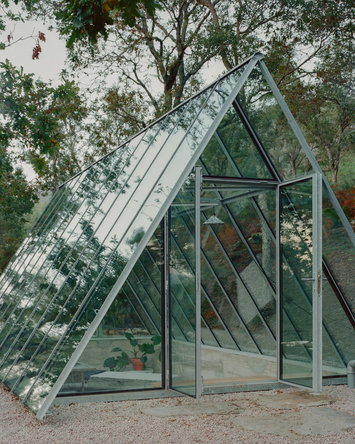 Glass house-stone house by Dyvik Kahlen Architects, architecture, pavilion, summer house