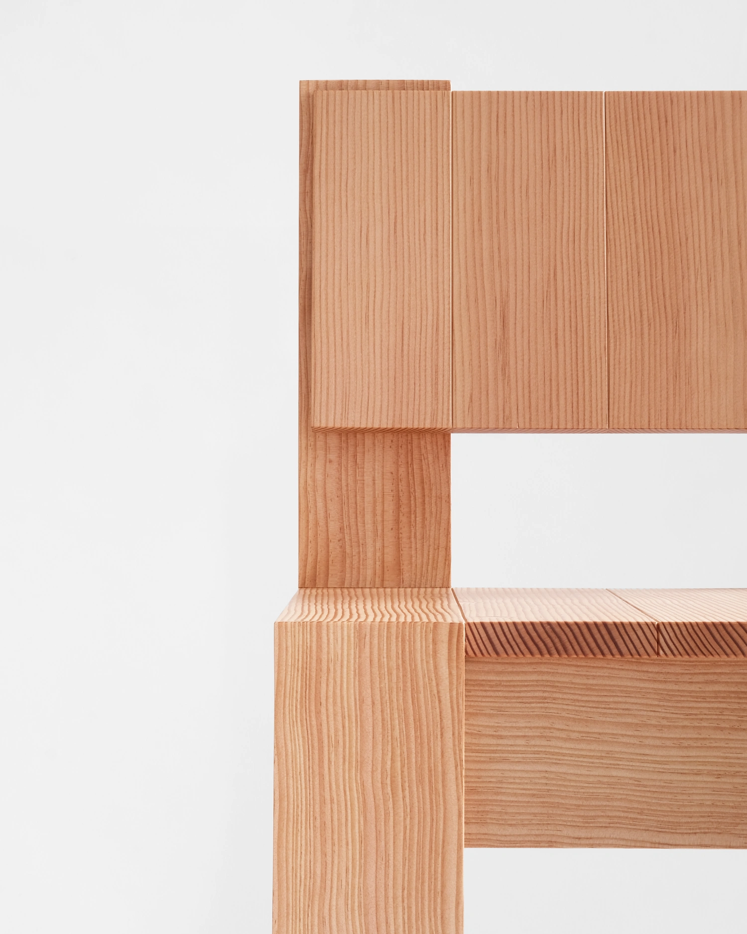 Tableau Chair by Akasaki & Vanhuyse, chair design, wood, craft