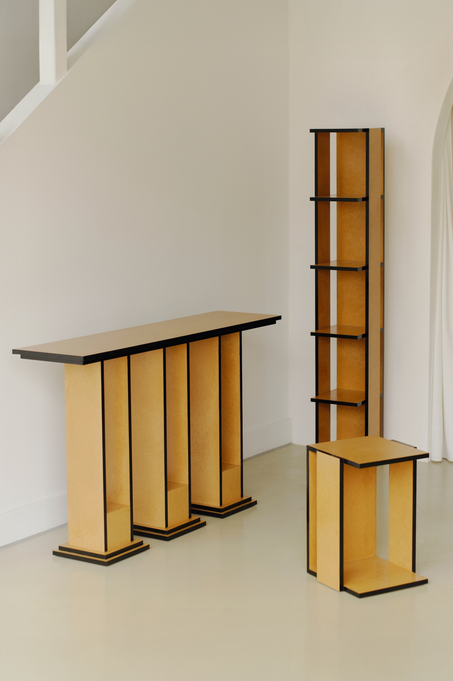 Undressed Collection by Georgina Davies, MDF, minimalism, design, furniture