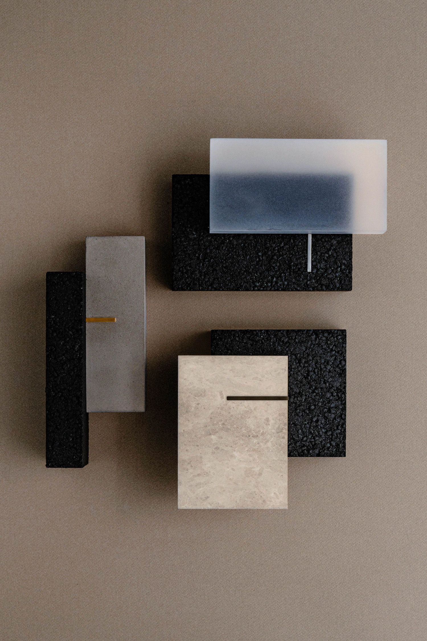 So Koizumi’s As collection reimagines asphalt as a connective force, uniting stone, metal, and resin. Design, minimalism
