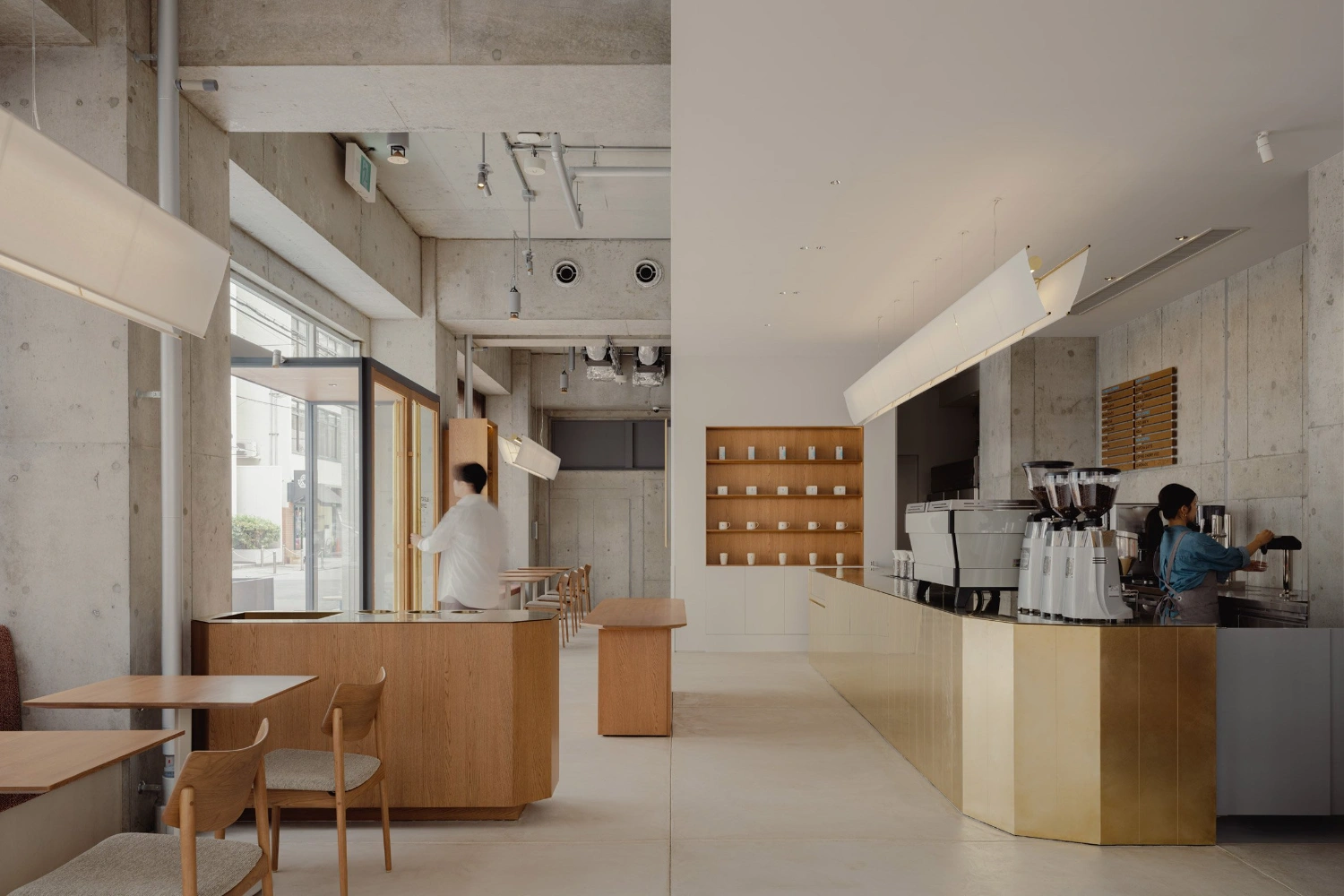 Blue Bottle Coffee Shinsaibashi Cafe by Keiji Ashizawa Design, interior design, Osaka Guide, Japan