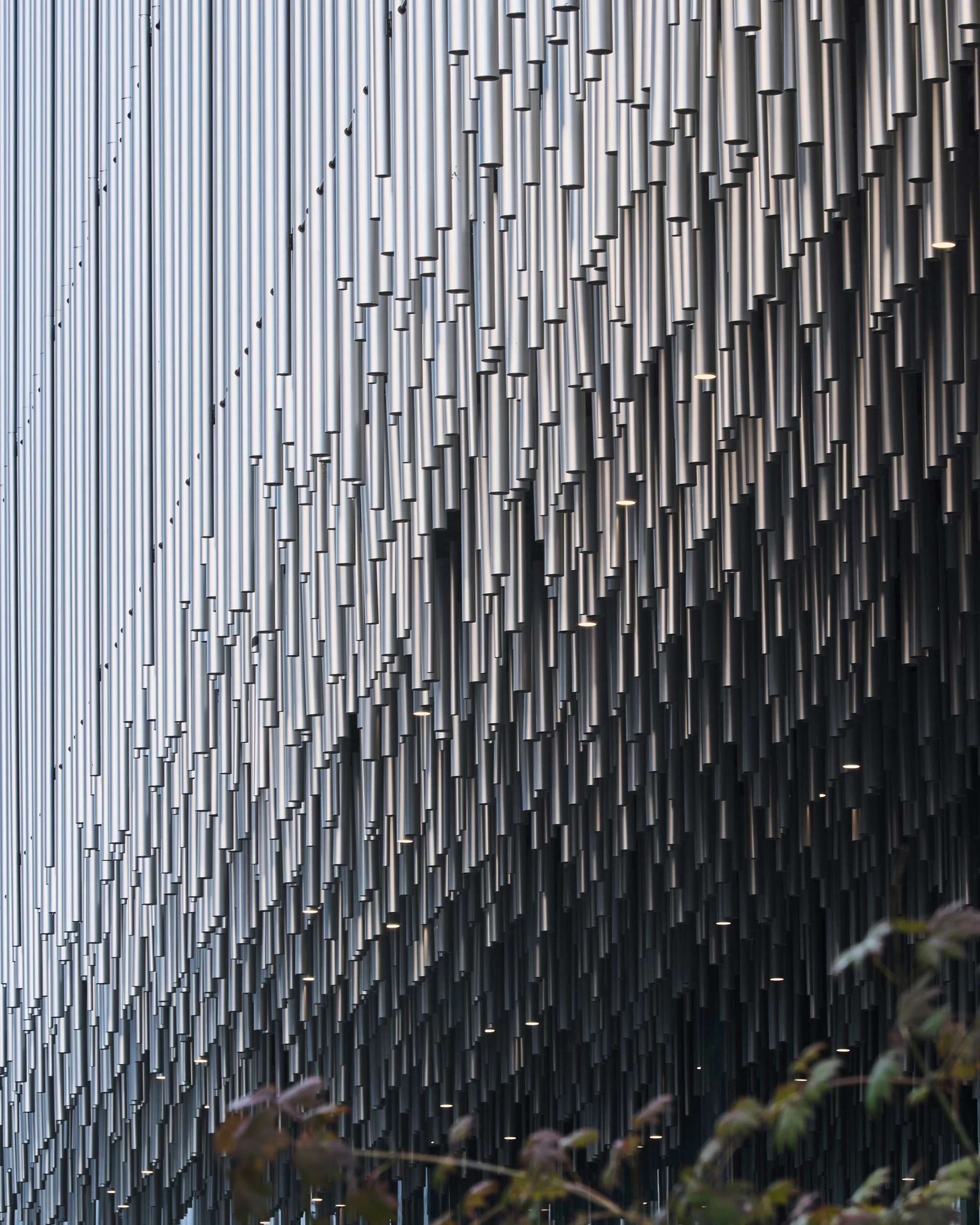 The Audeum audio museum by Kengo Kuma with aluminum louvers and wood interior, Seoul Guide