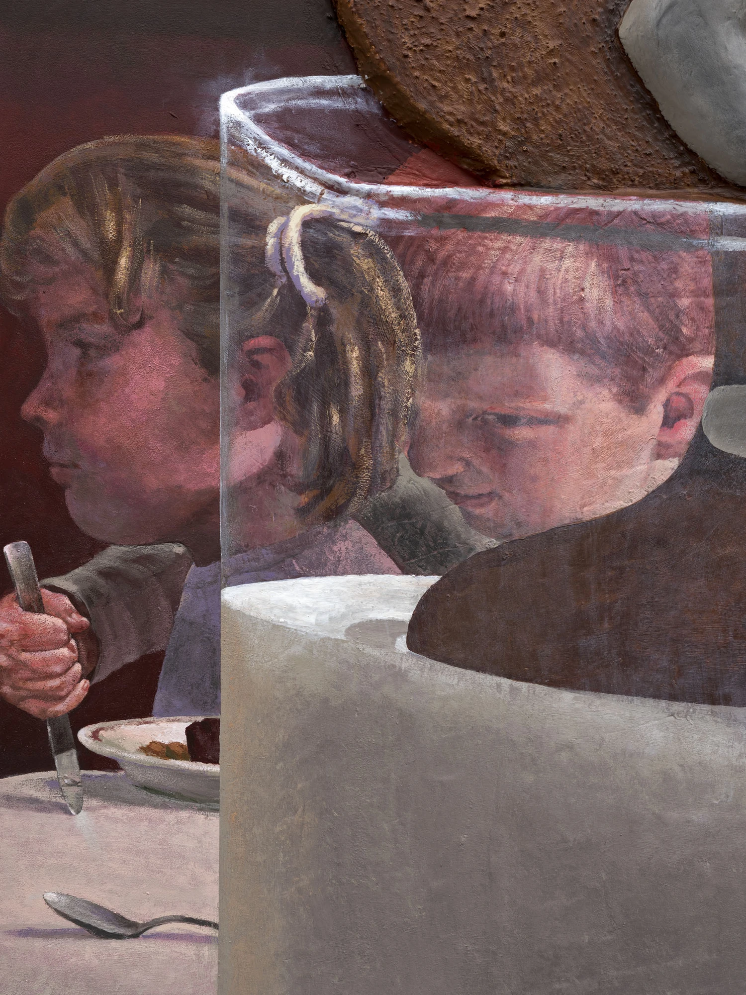 Cold Front exhibition by Trey Abdella at Kraupa-Tuskany Zeidler Berlin, mixed-media installation with winter scenes, contemporary art sculpture and painting