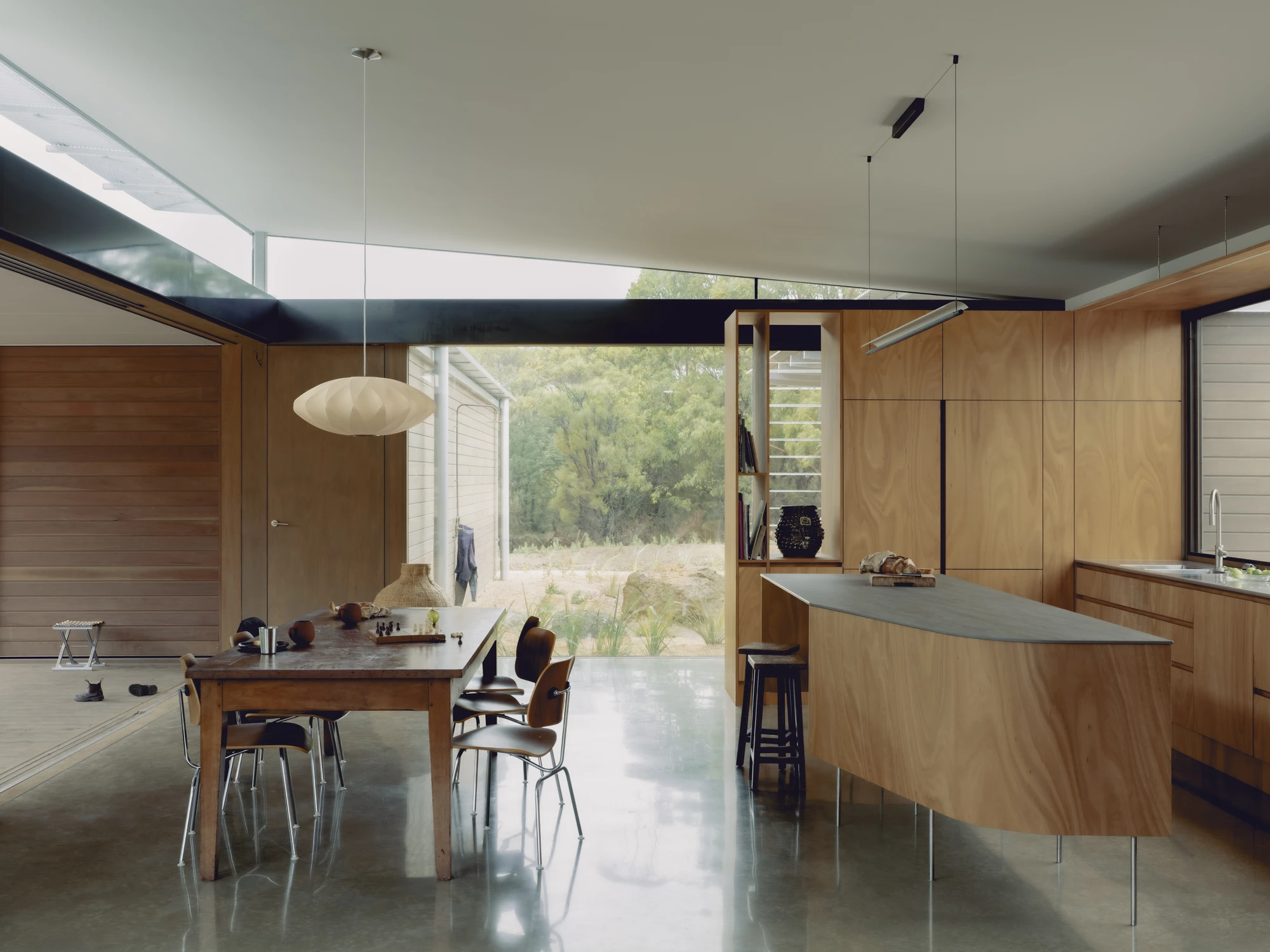 Ironbark House by Not All Architecture on Great Ocean Road Australia, coastal bush retreat with ironbark timber cladding galvanised steel frame and Utzon-inspired modular planning