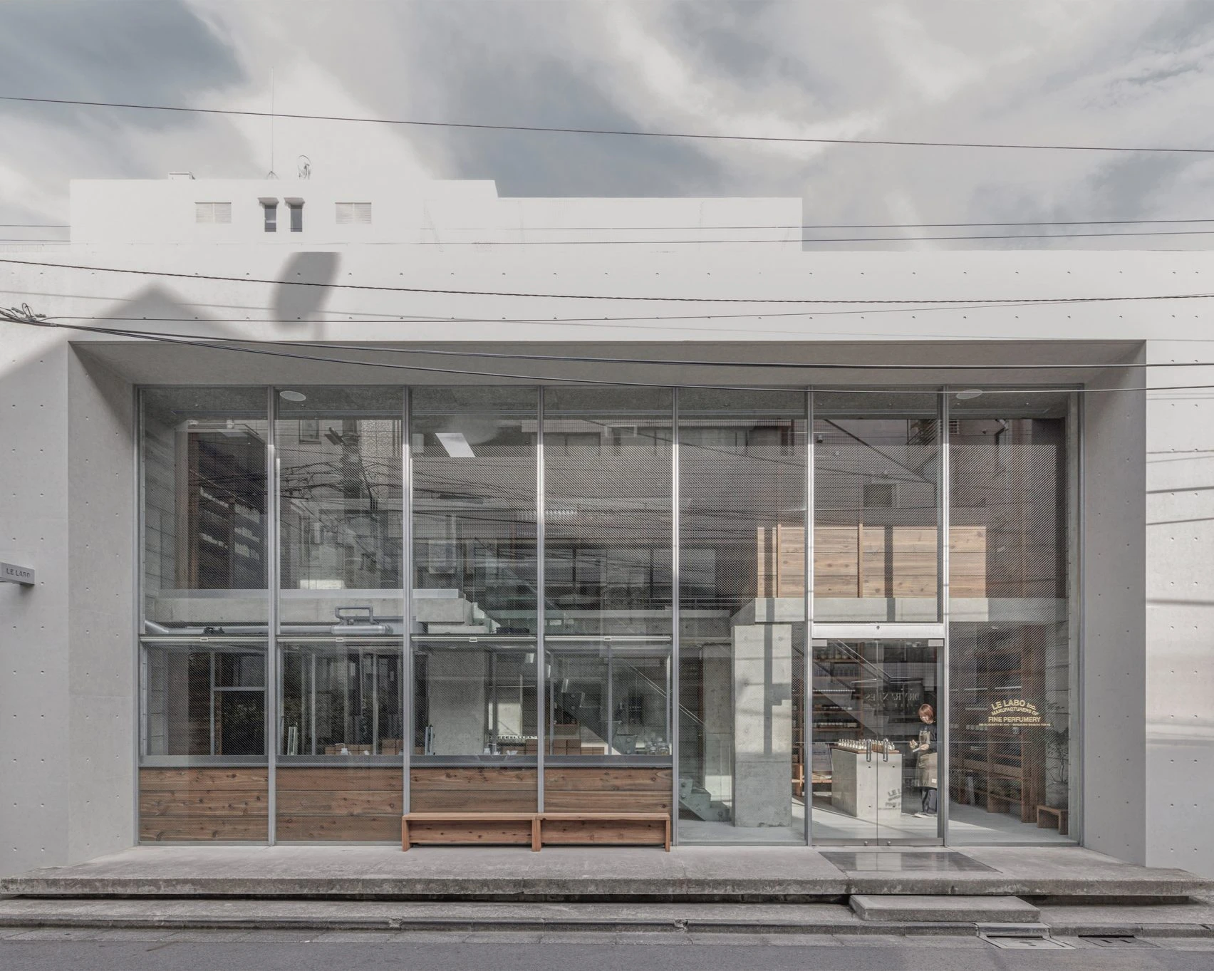 Le Labo Store by Schemata Architects, Daikanyama, Tokyo, Japan, wood grain concrete, concept store, interiors