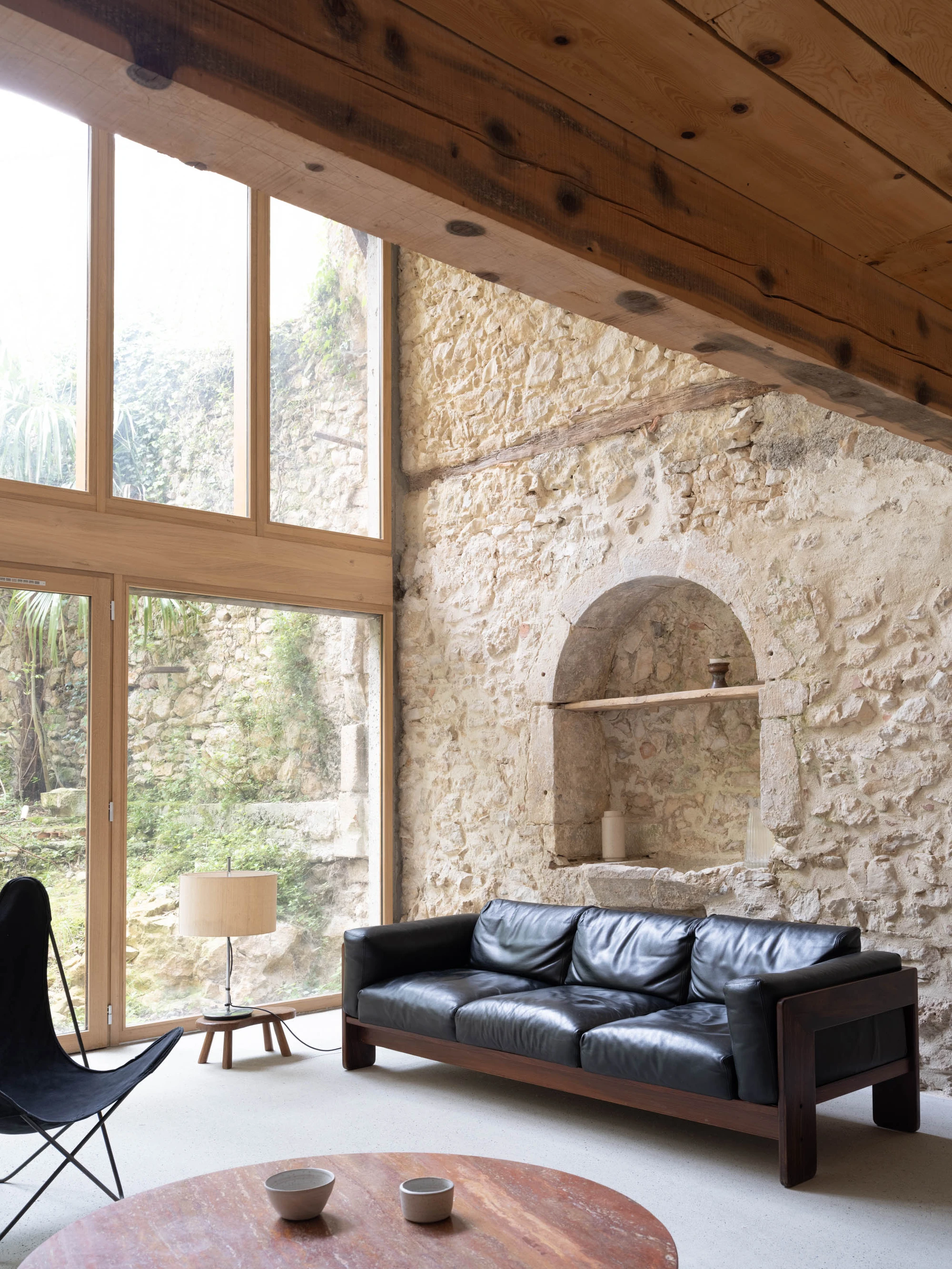 Maison Enzo by Les Ateliers Permanents, Aurignac, France, stone renovation, medieval village house, contemporary architecture