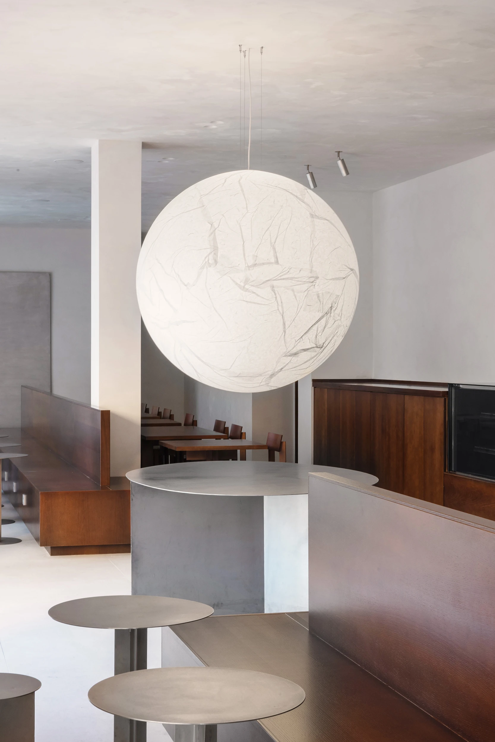 Artica Sevilla by ENEI, cafe and ice cream shop interior, Seville Spain, spherical light, interiors