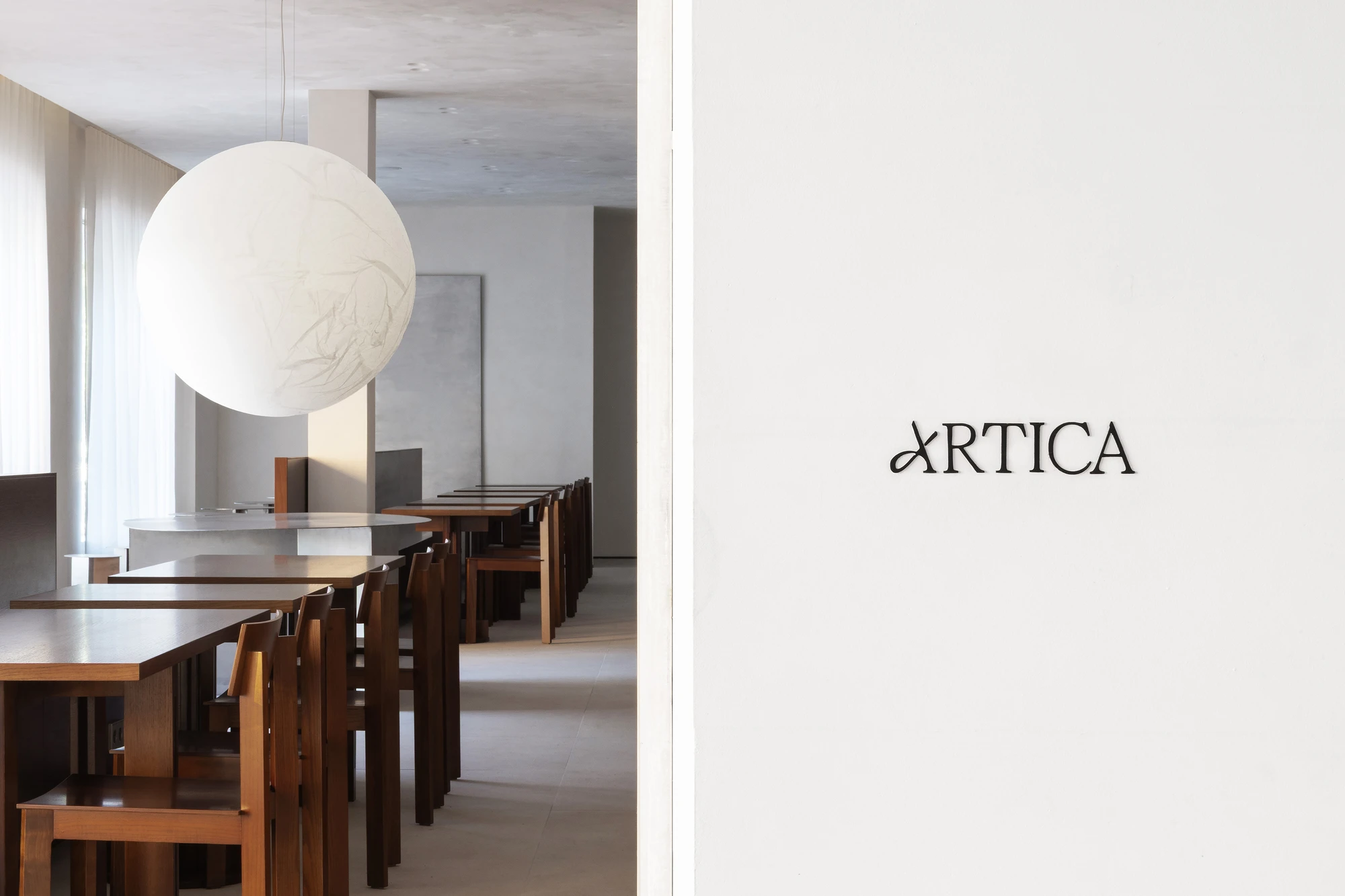 Artica Sevilla by ENEI, cafe and ice cream shop interior, Seville Spain, spherical light, interiors