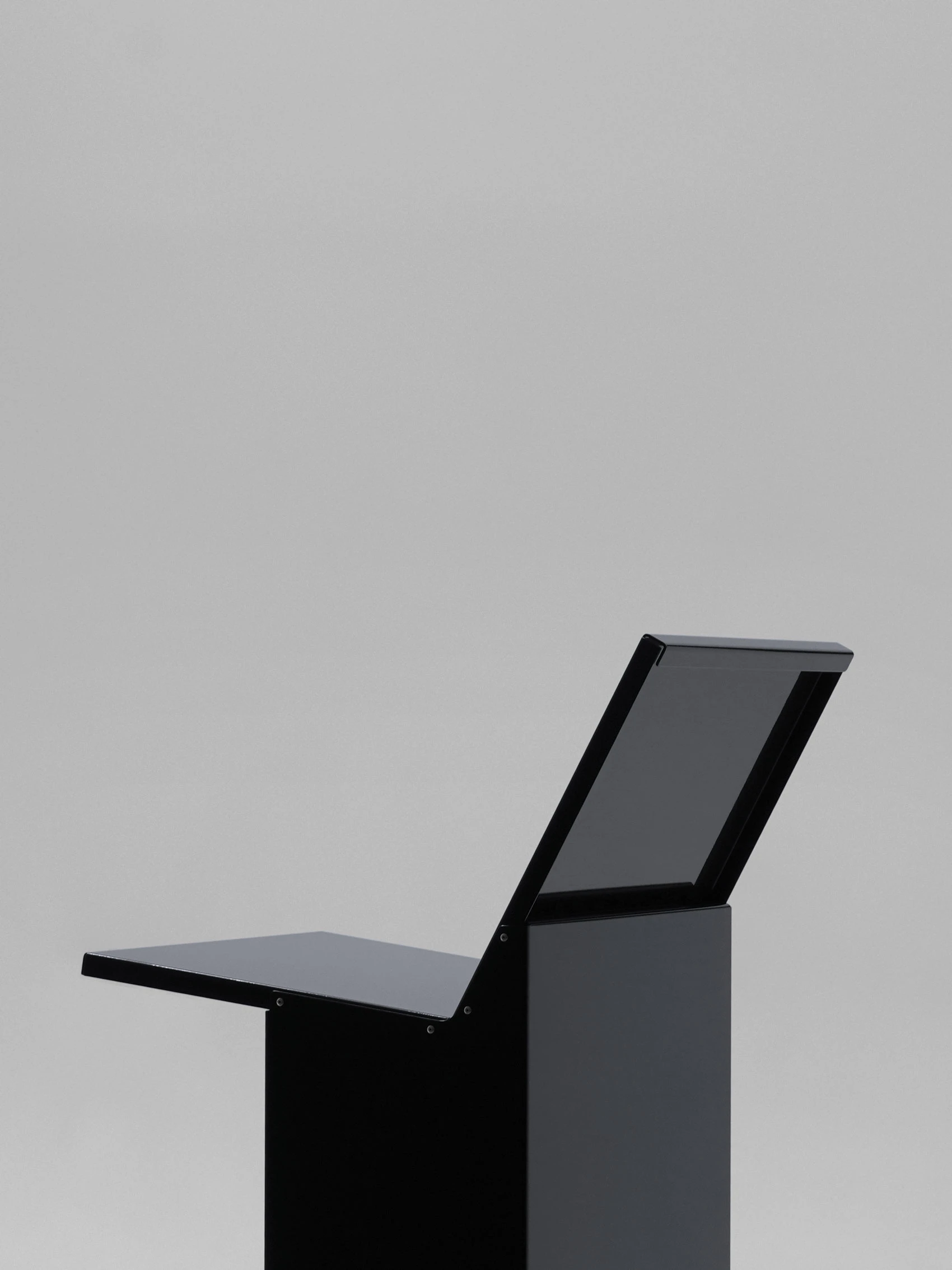 Azukimé low chair by CPRV, riveted bent aluminum, French industrial design, furniture