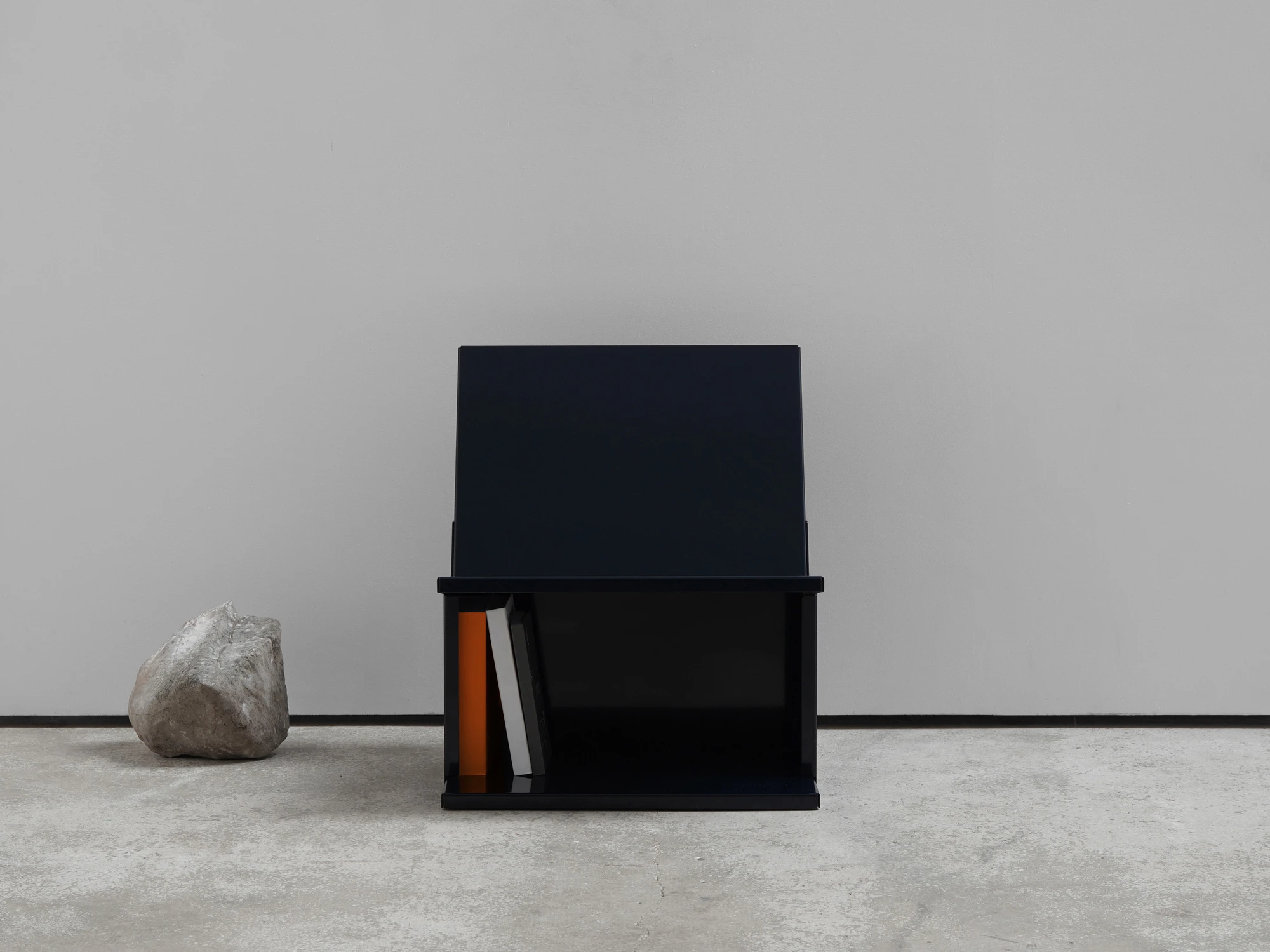 Azukimé low chair by CPRV, riveted bent aluminum, French industrial design, furniture