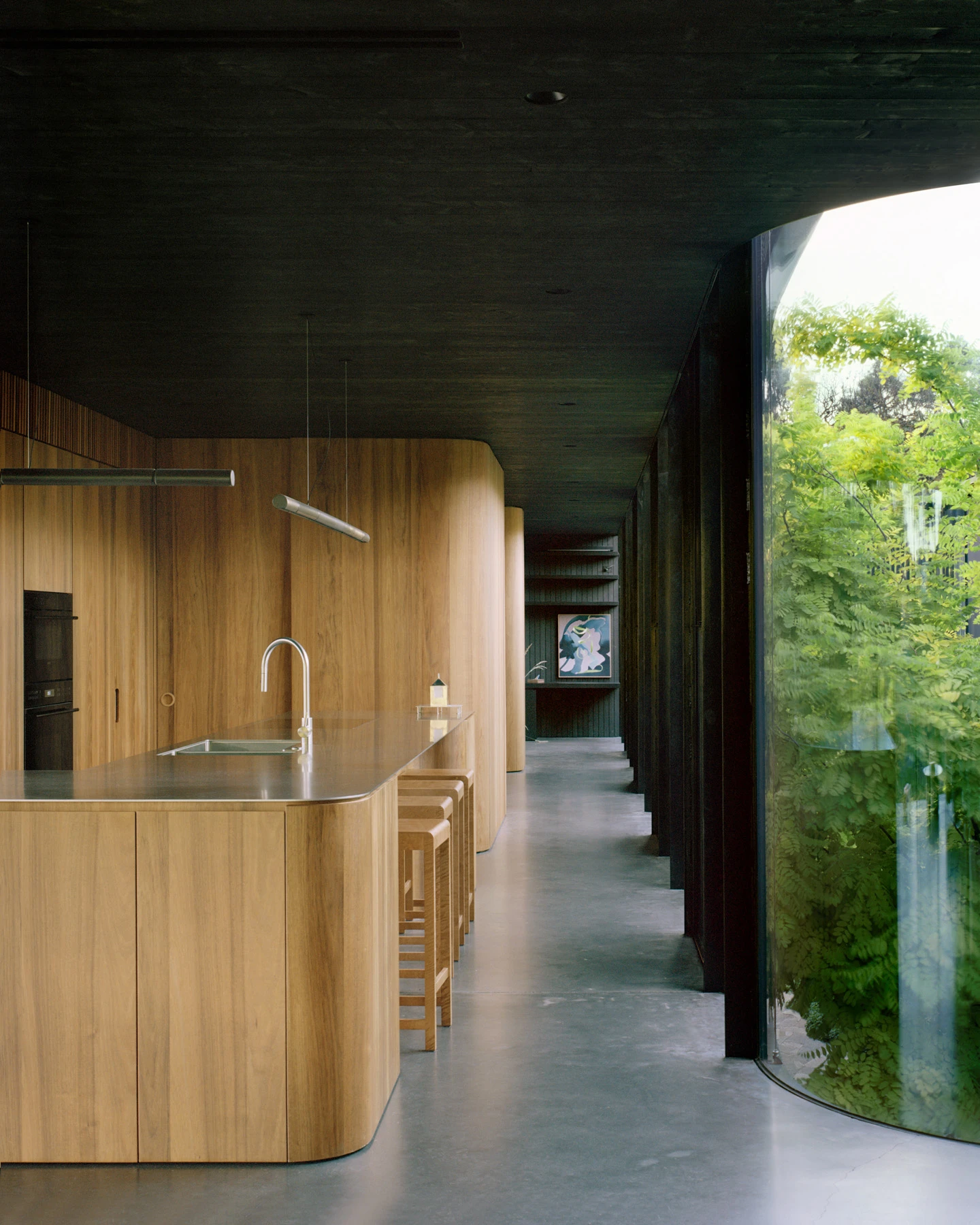 Garden Terrace by Edition Office, Melbourne Australia, riverside house, forest canopy architecture, landscape