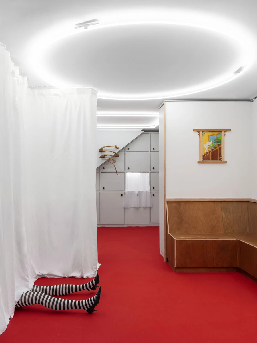 Here Be Small Monsters group exhibition, Paris France, ceramic sculpture installation, Emergency Space