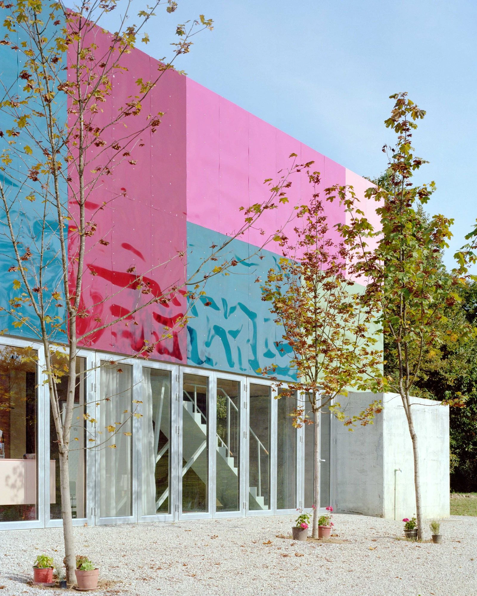 House for 5 Women by TEN, Gradačac Bosnia, social housing, colorful facade, collaborative architecture