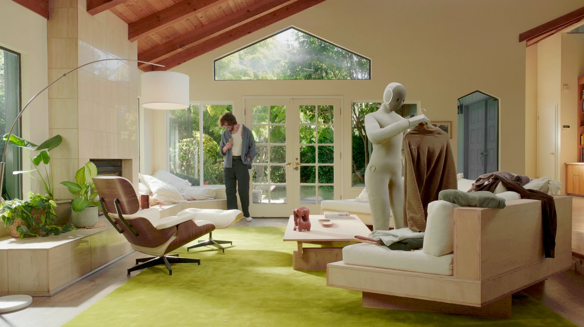 NEO humanoid home robot by 1X, Palo Alto, consumer robotics, domestic technology, product design