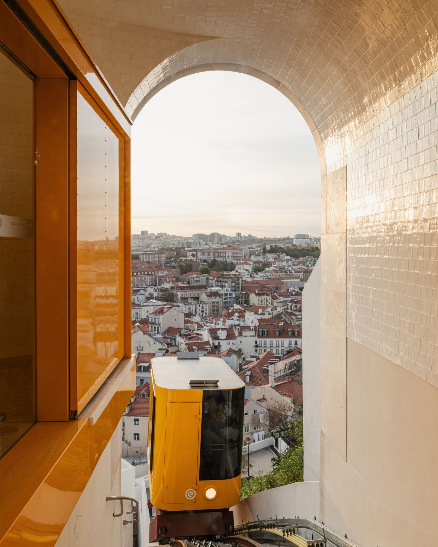 Graça Funicular in Lisbon by Atelier Bugio Transportation Design Urban Historic Lisbon Guide