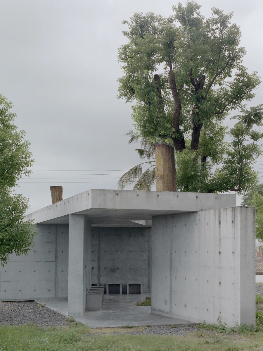 Entry Pavilion by metrics architecture studio, hospital pavilion, Taiwan Guide, concrete architecture, public space