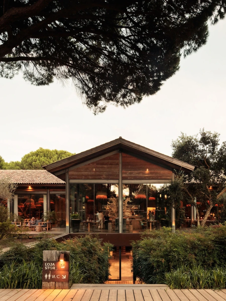 Sublime Comporta hotel landscape architecture with pool and pine forest, portugal guide