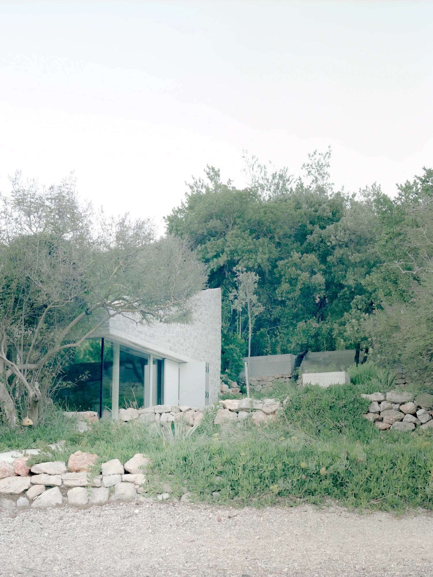 Pretpec traditional summer kitchen reconstruction by Gusić+Lončarić on Croatian coast, architecture, concrete house, minimalism