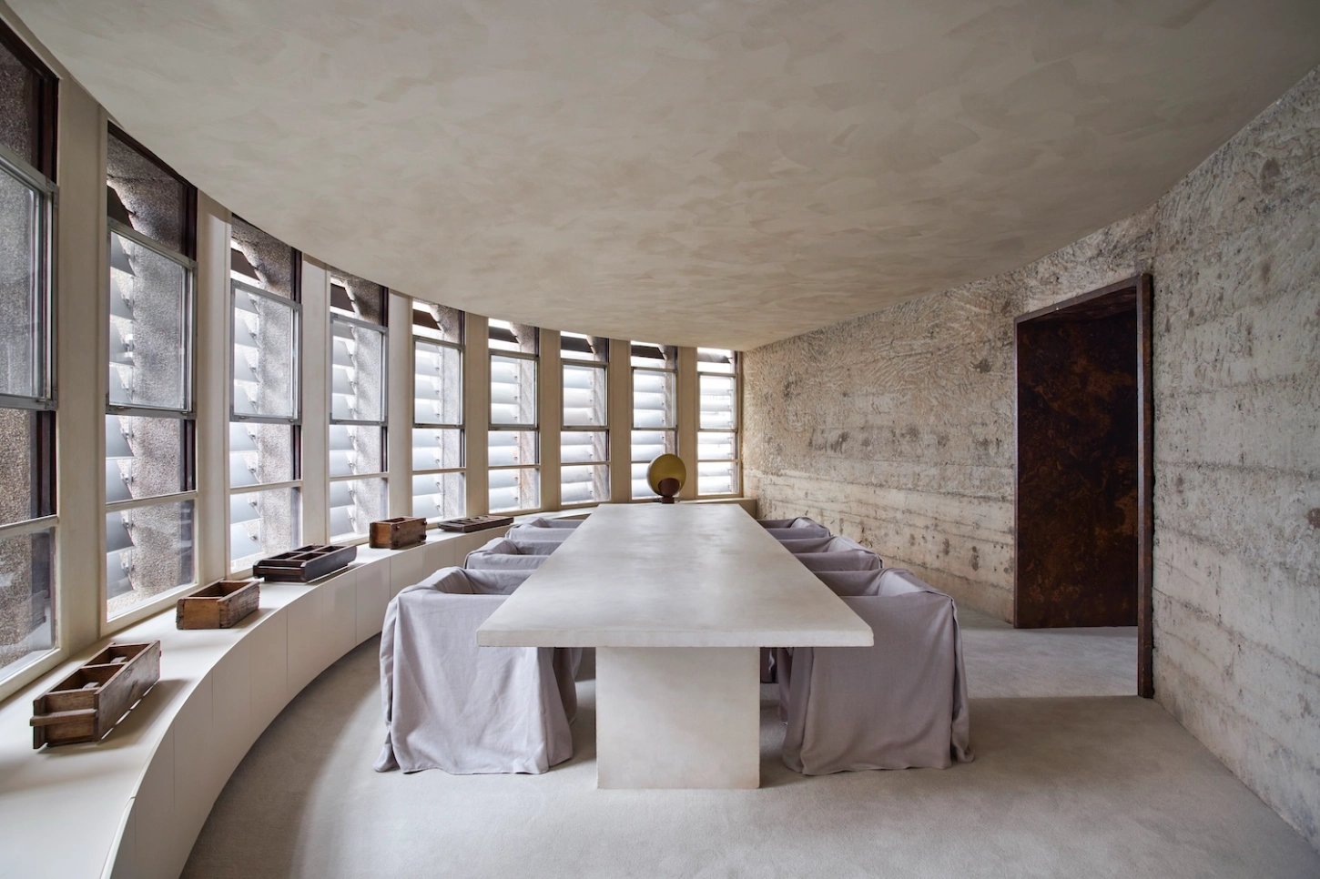 Terraço Itália by MNMA Studio reimagines a modernist icon with a precise, material-focused interior