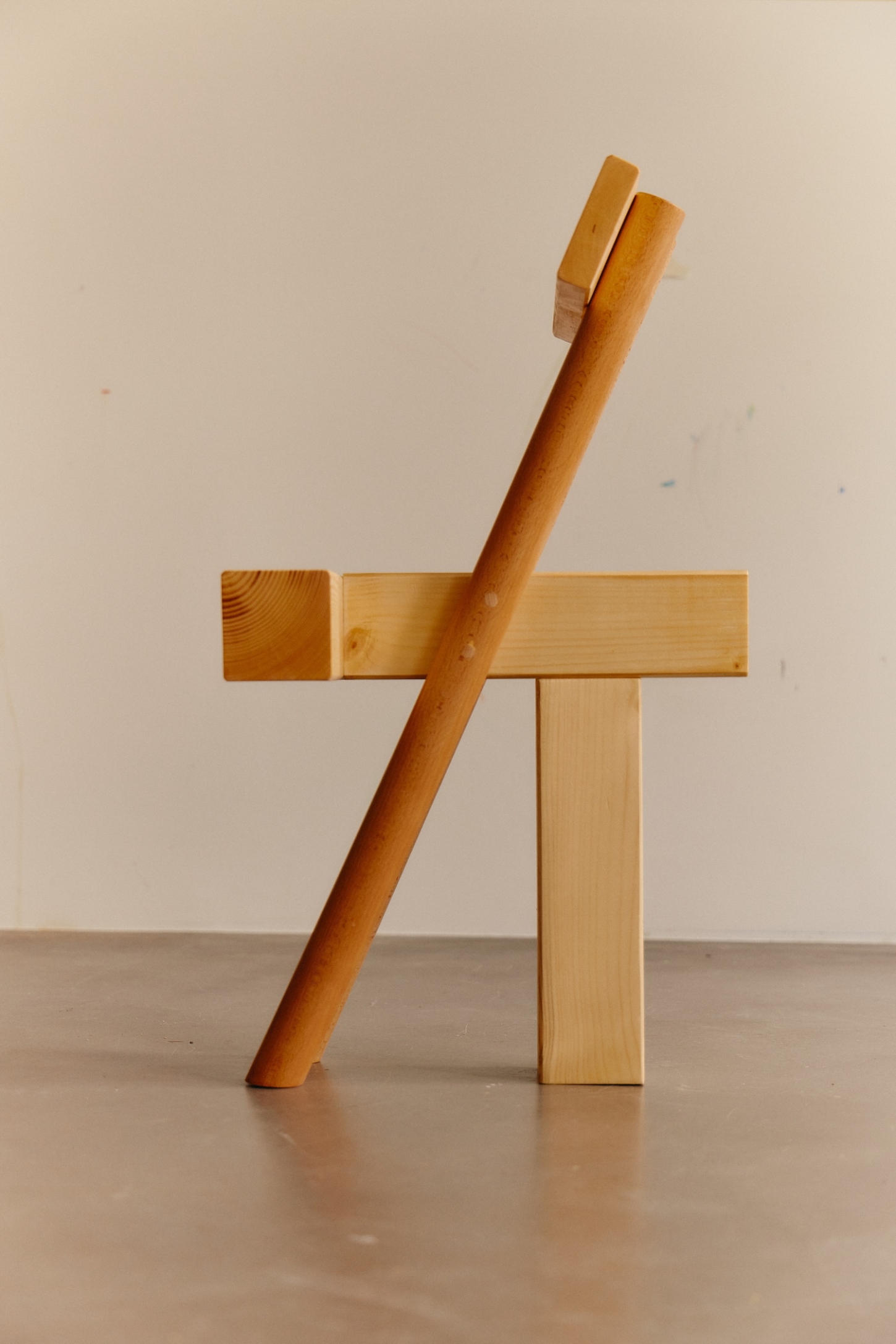 INDERGARTEN by Yellow Nose Studio is a collection of playful explorations of form and function wood objects seating