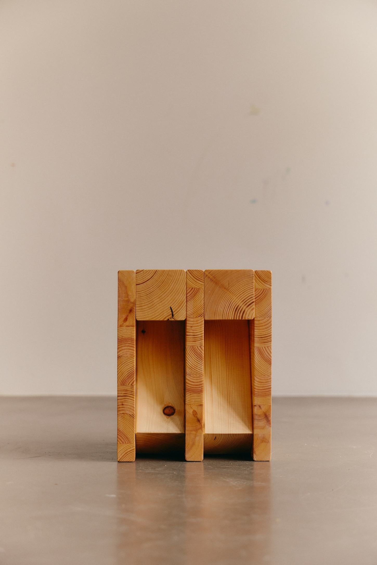 INDERGARTEN by Yellow Nose Studio is a collection of playful explorations of form and function wood objects seating