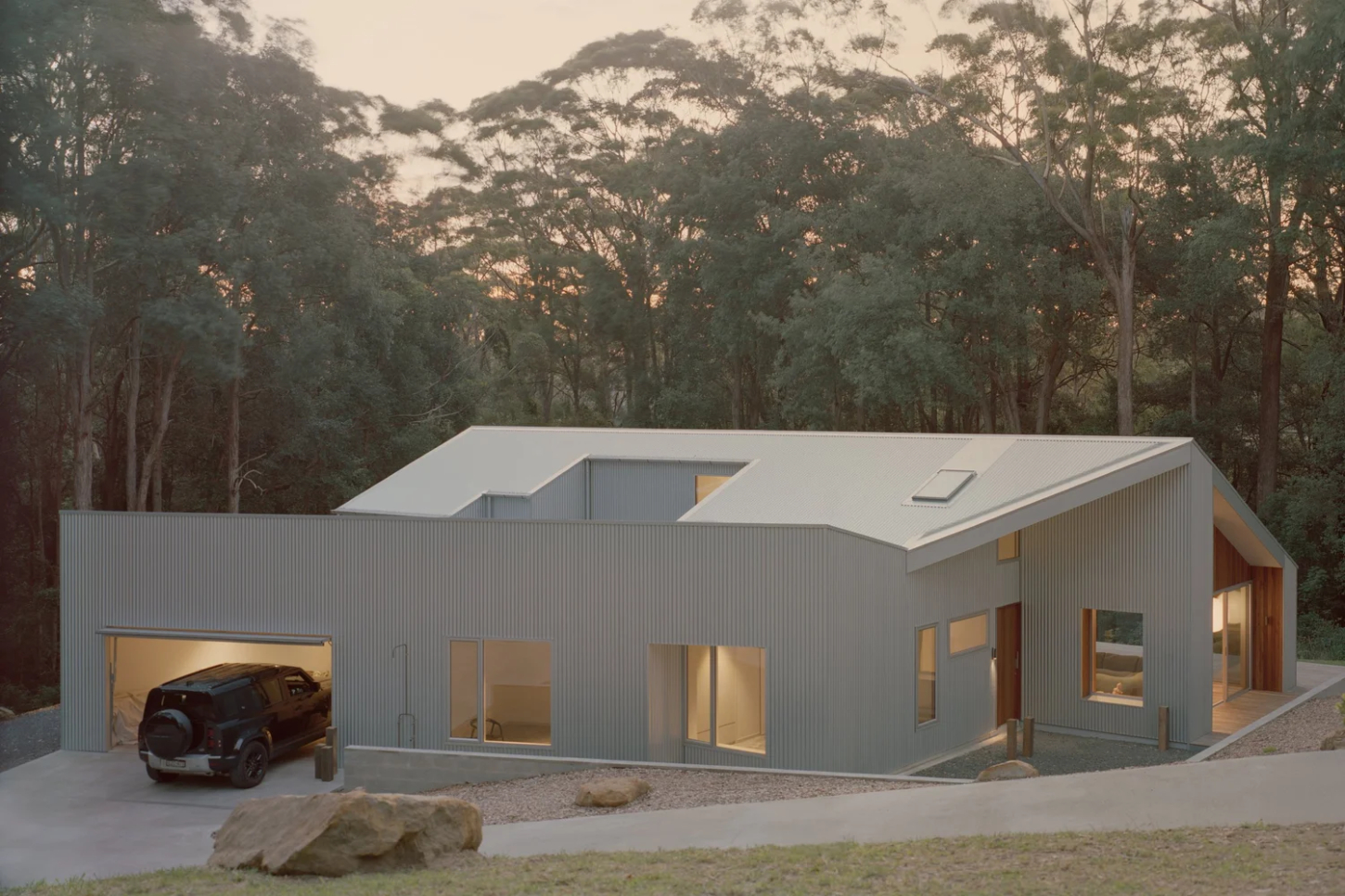 Ironbark House by Sydney-based Klaus Carson Studio is a careful study on minimalist home