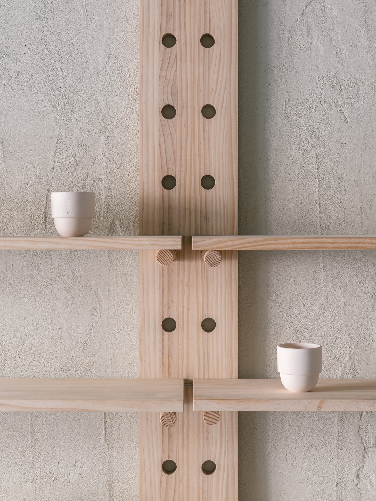 Catalina Studio by Correa Studio is a modular, tactile minimalist space for ceramic in Barcelona where form supports function and flow