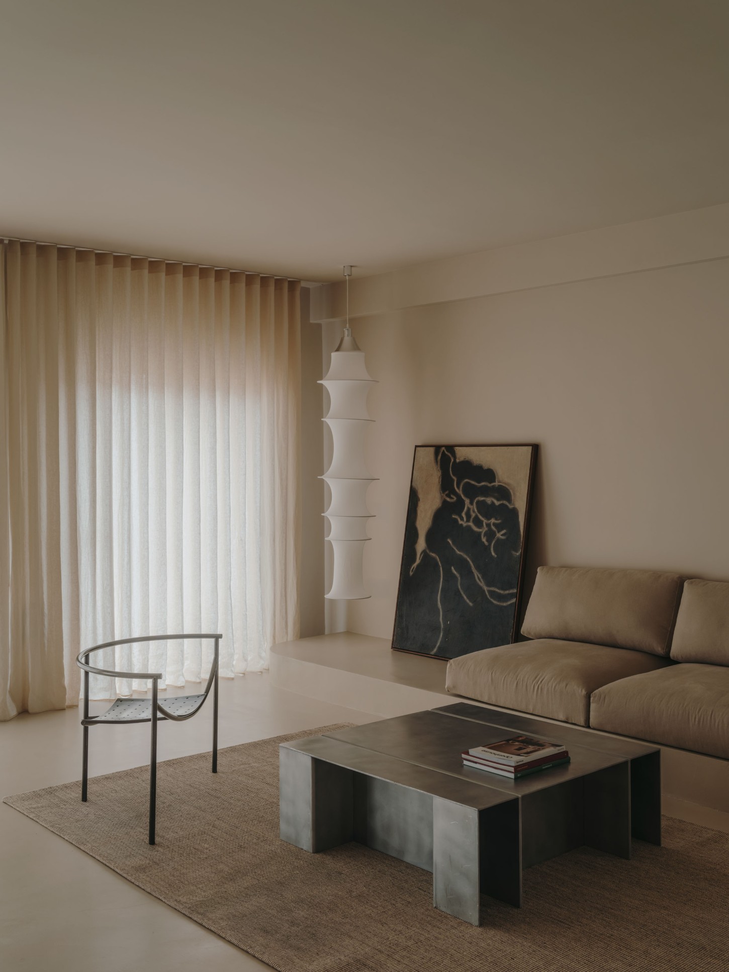 Isern Serra’s Piso Barceloneta apartment is a calm, minimalistic, curated renovation with clear layout and refined materiality