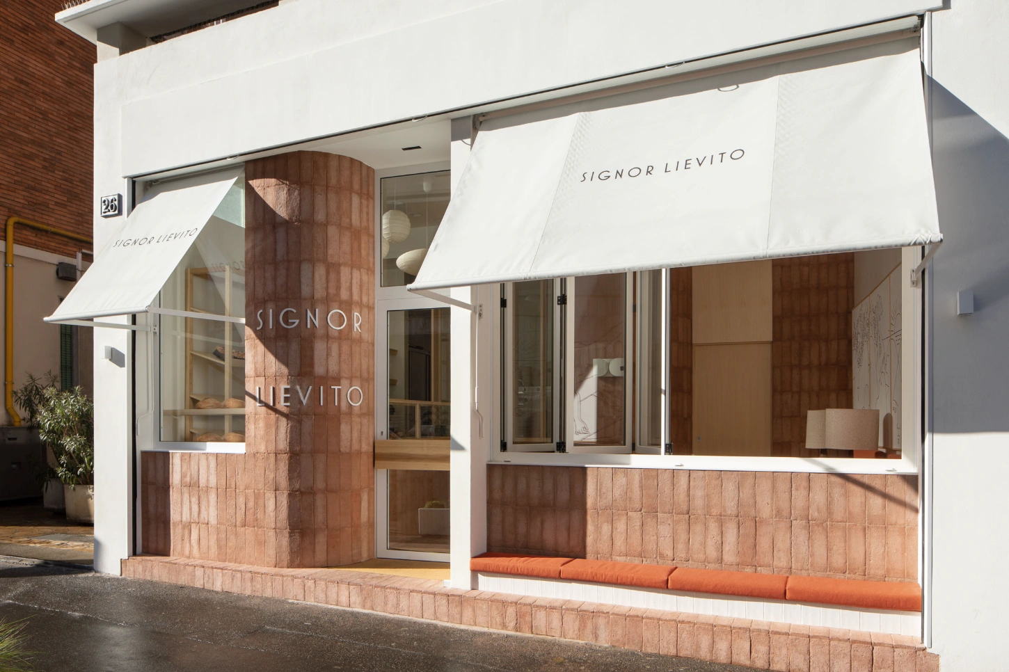 Signor Lievito by Hannes Peer blends baking art with terracotta tones and soft, flavorful design interior bakery