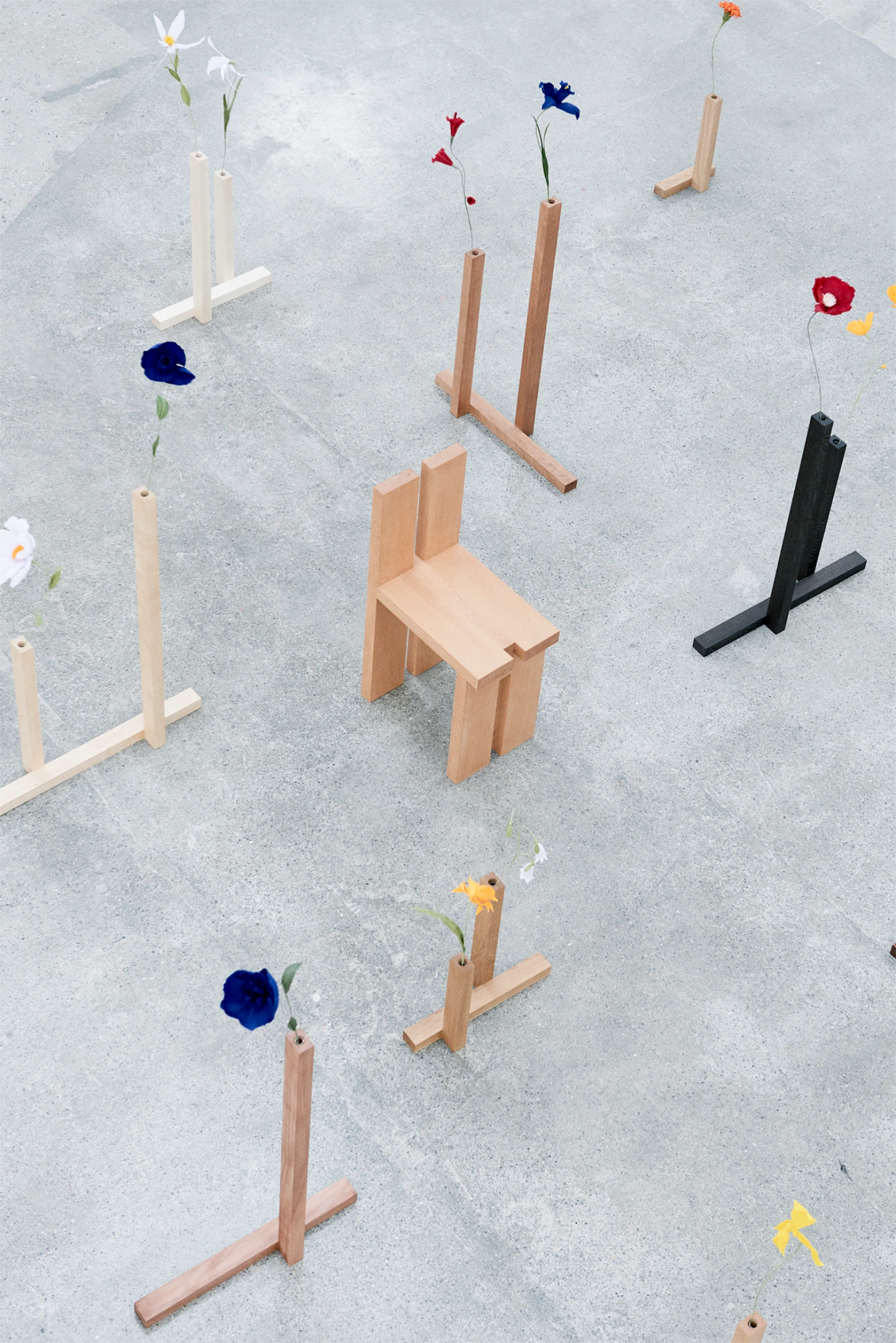 Nick Ross tests restraint in Mixed Grill, turning leftover wood into vases shown at 3 Days of Design