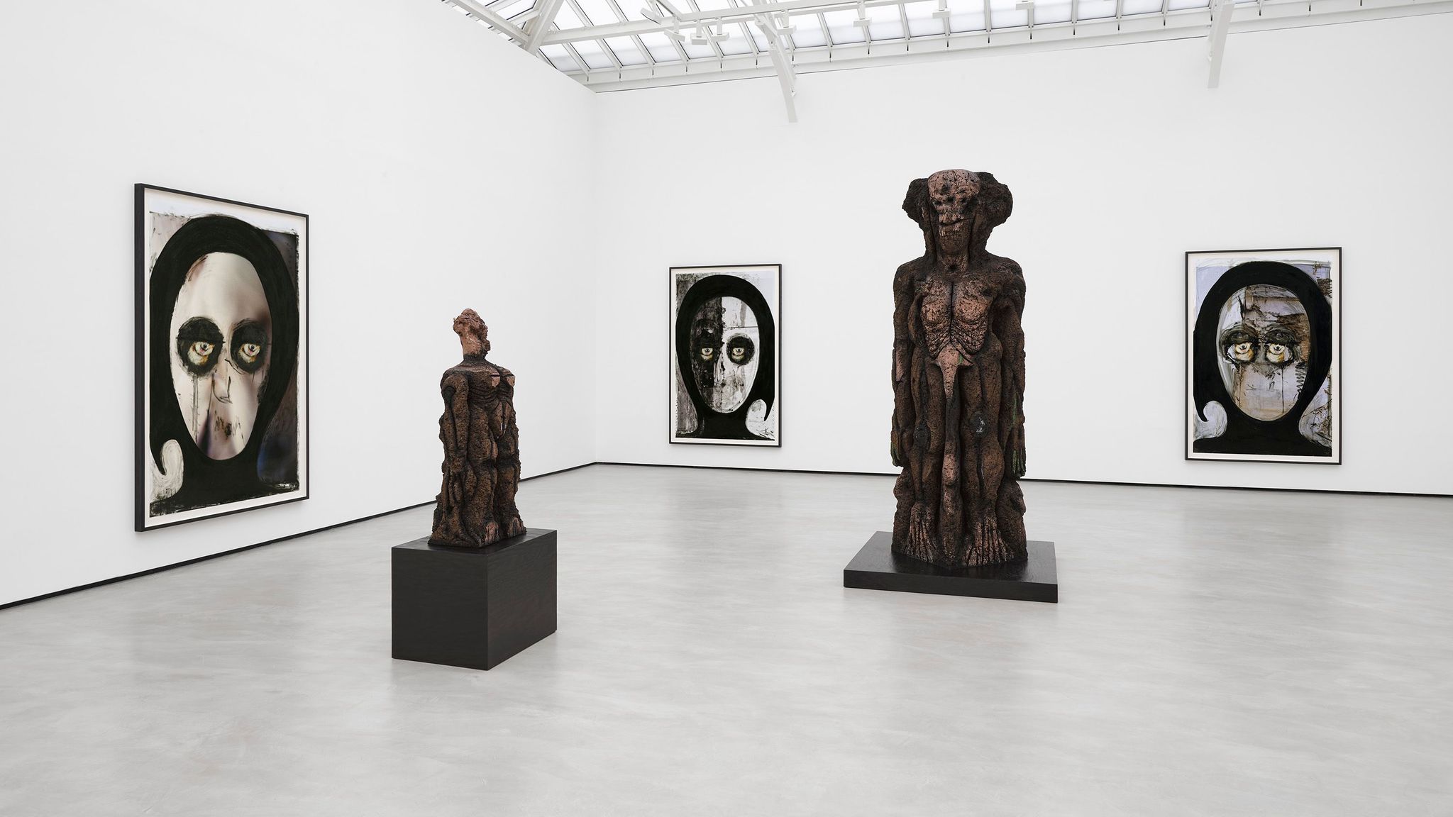 Distant Star by Huma Bhabha at David Zwirner Paris, art exhibition, sculpture, painting, guide