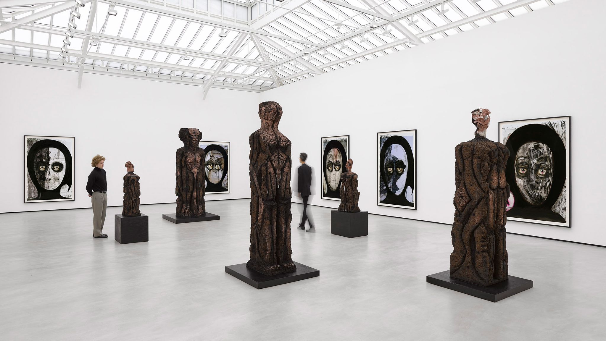 Distant Star by Huma Bhabha at David Zwirner Paris, art exhibition, sculpture, painting, guide