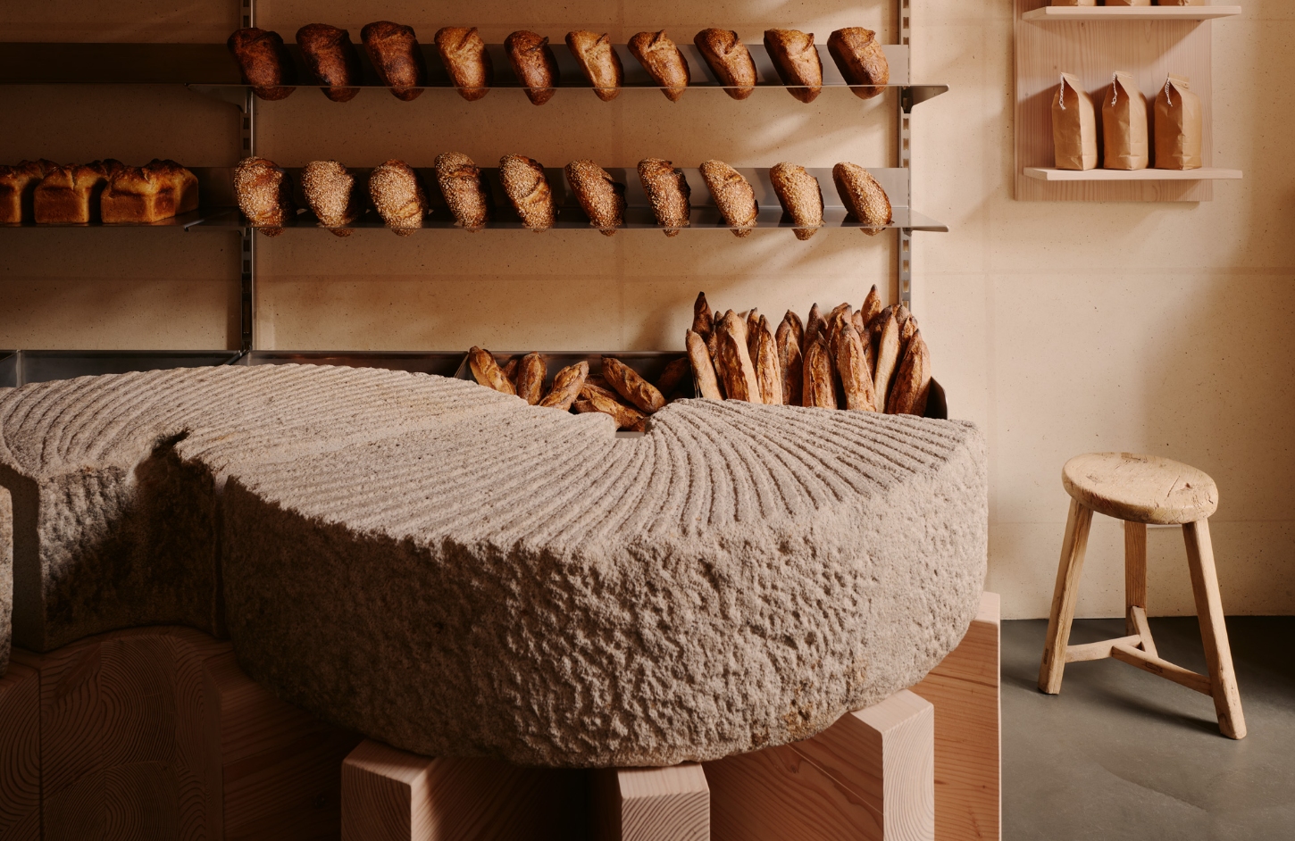 Keit Bakery by Studio Michael Burman Craft Interior Design Nature Stone Steel Wood Berlin Kreuzberg
