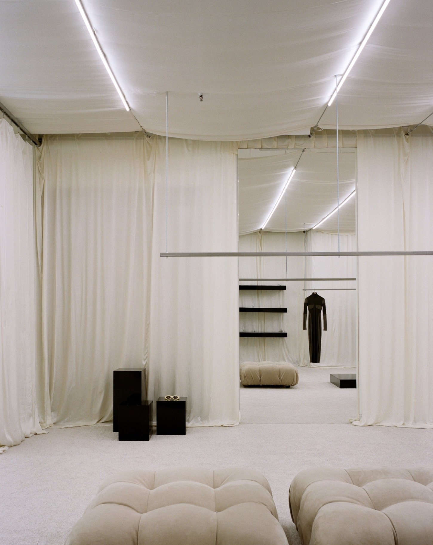 Nanushka Flagship Store by Matteo Corbellini New York City Guide Fashion Minimalist Showroom Concept Store