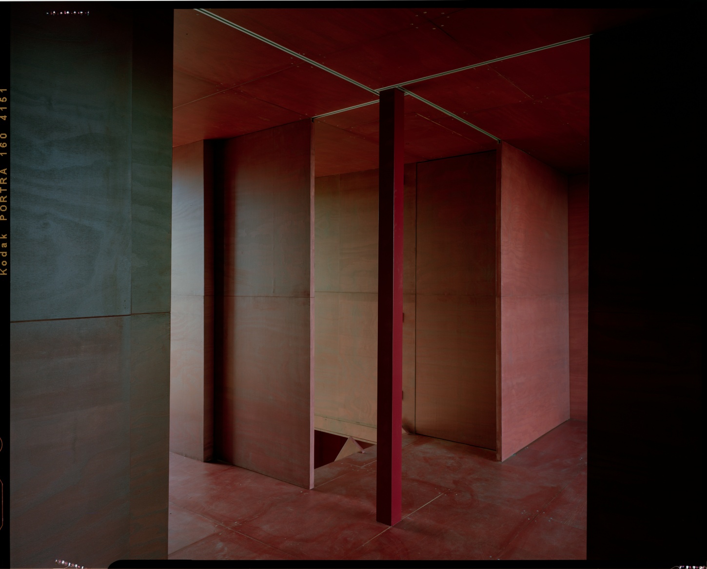 TEST perches prefab wooden house atop shotcrete pillars in barcelona woodlands spain