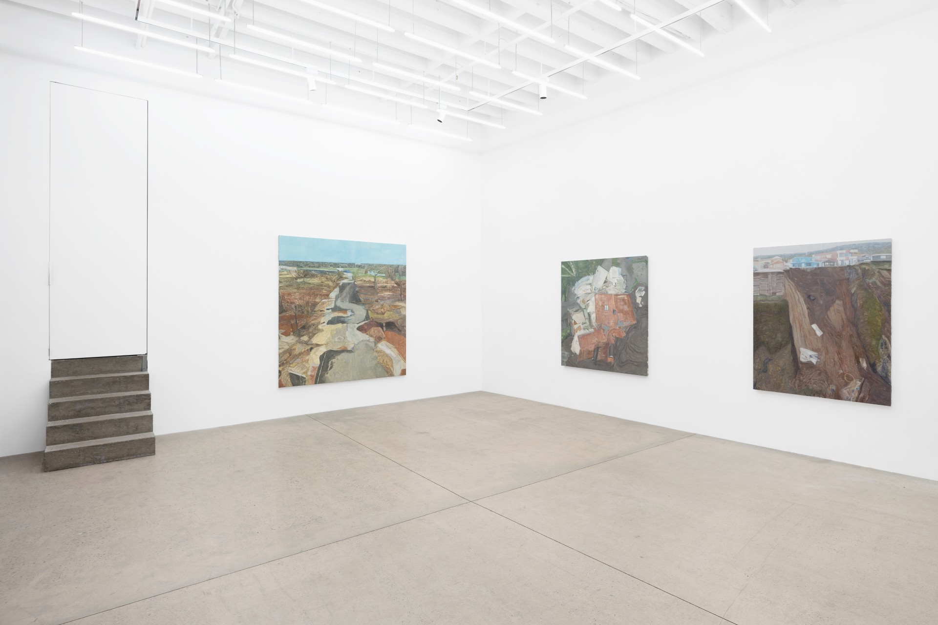 Mouthful of Dirty Copper by Rexy Tseng at Magenta Plains — Rexy Tseng's exhibition at Magenta Plains presents three large-scale paintings suspended across white gallery walls at staggered heights, each depicting...