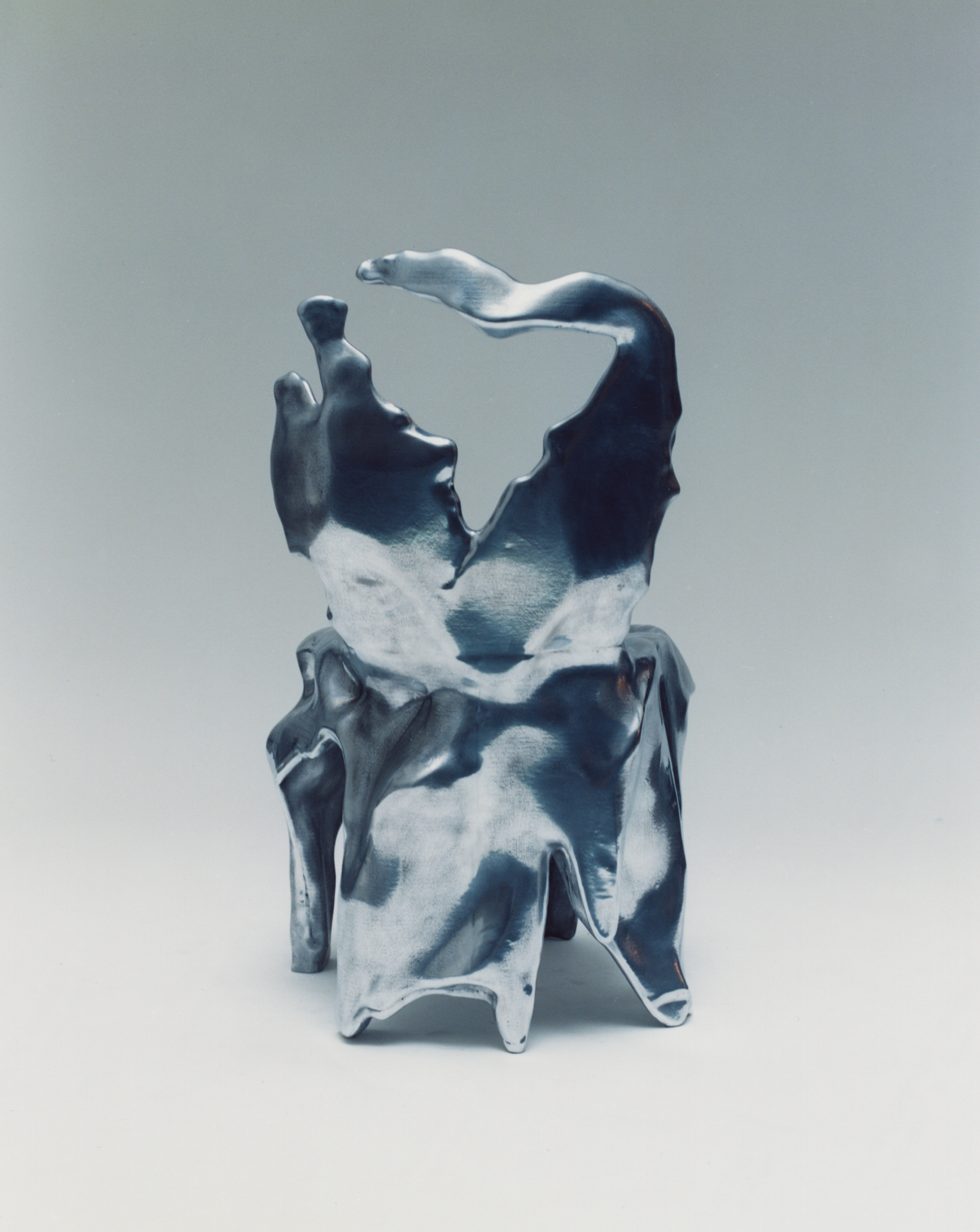 A chair by Osman Mercan AOD digital aluminium chair design colelctible