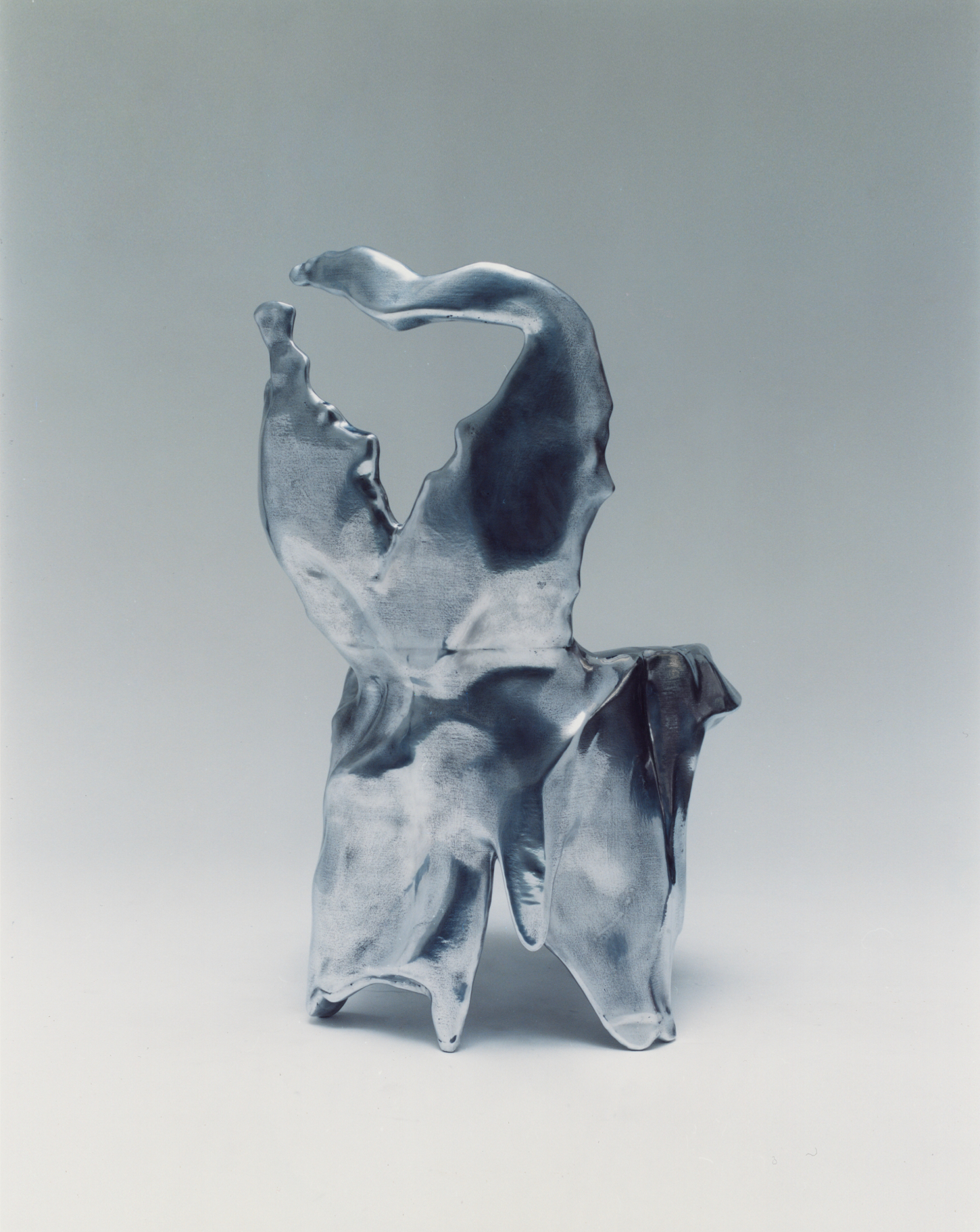 A chair by Osman Mercan AOD digital aluminium chair design colelctible