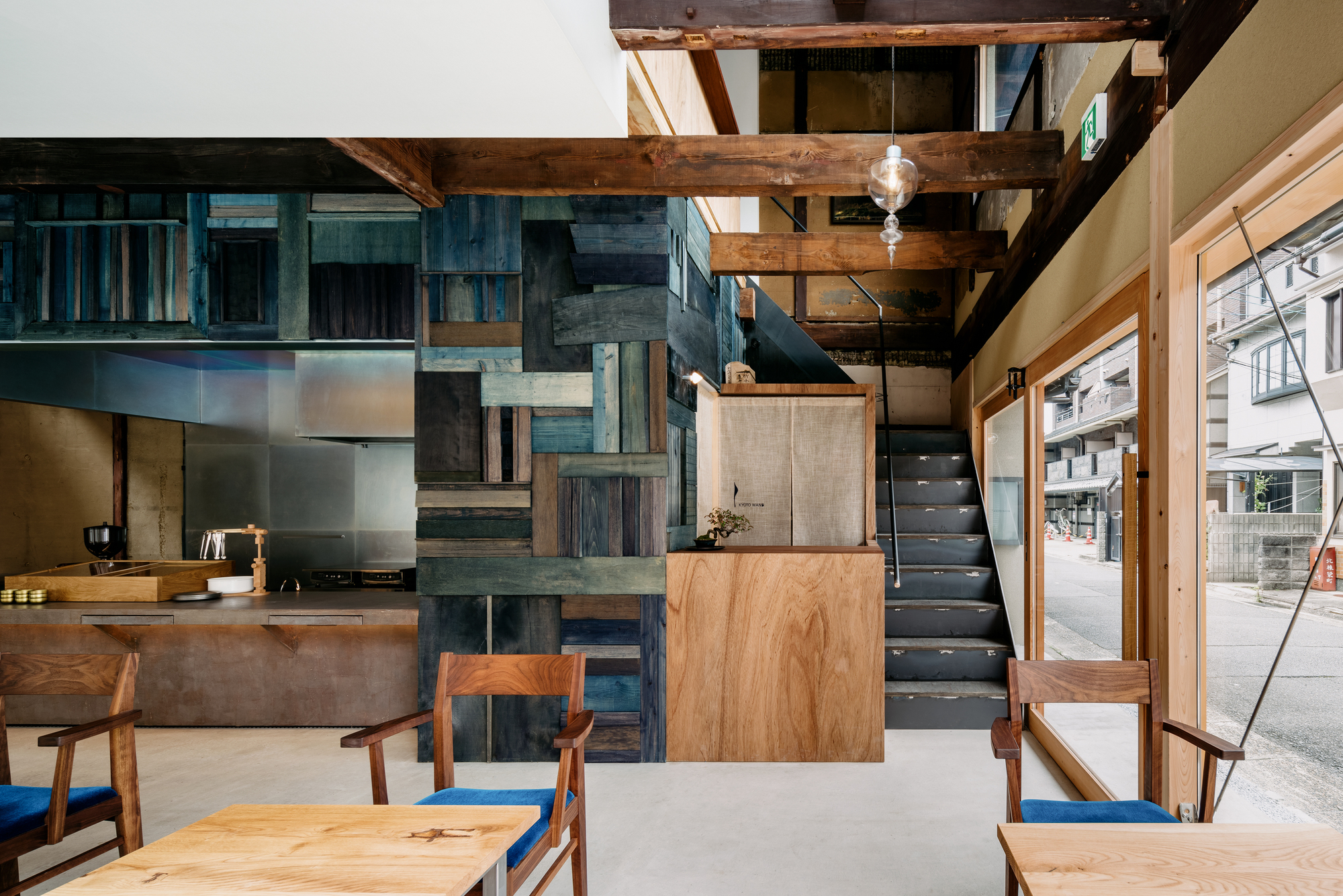 Kyoto Wand Café by Kazuteru Matsumura Architects, japan, interiors, cafe, wood, coffee