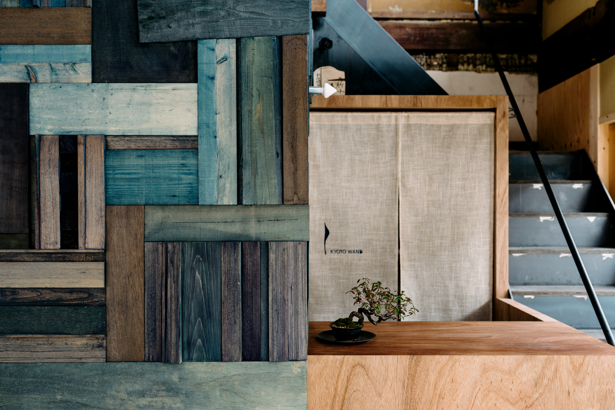 Kyoto Wand Café by Kazuteru Matsumura Architects, japan, interiors, cafe, wood, coffee