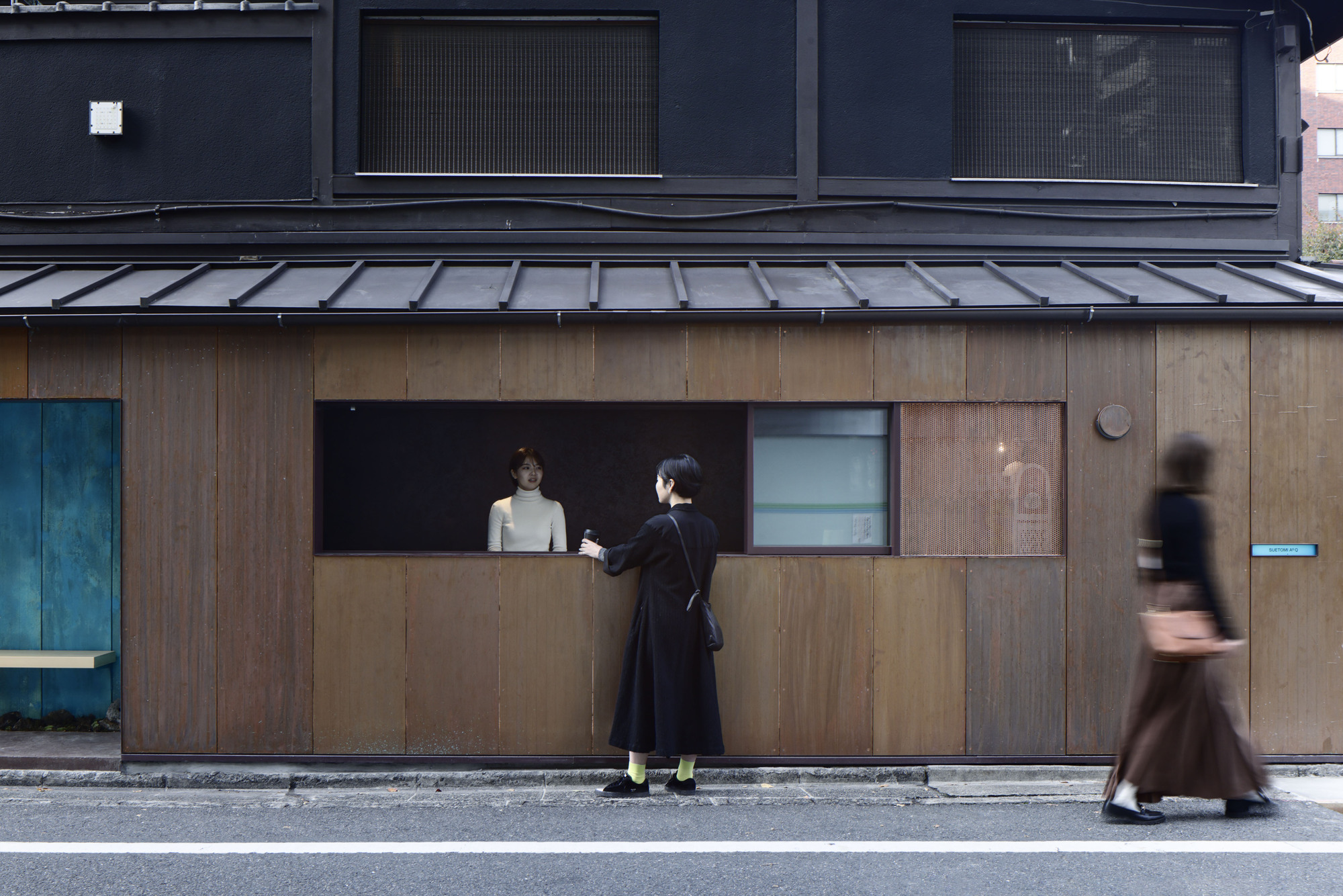 Suetomi AOQ Cafe Stand by G architects studio + Ryohei Tanaka, japan, architecture, cafe, coffee, copper