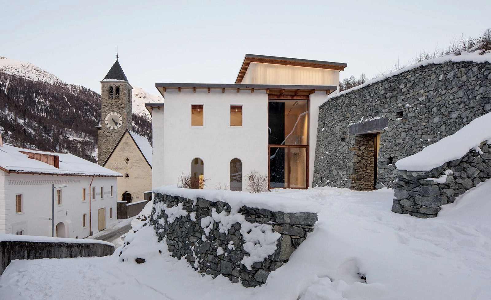 Muzeum Susch, architecture, art, museum, stone, artspace