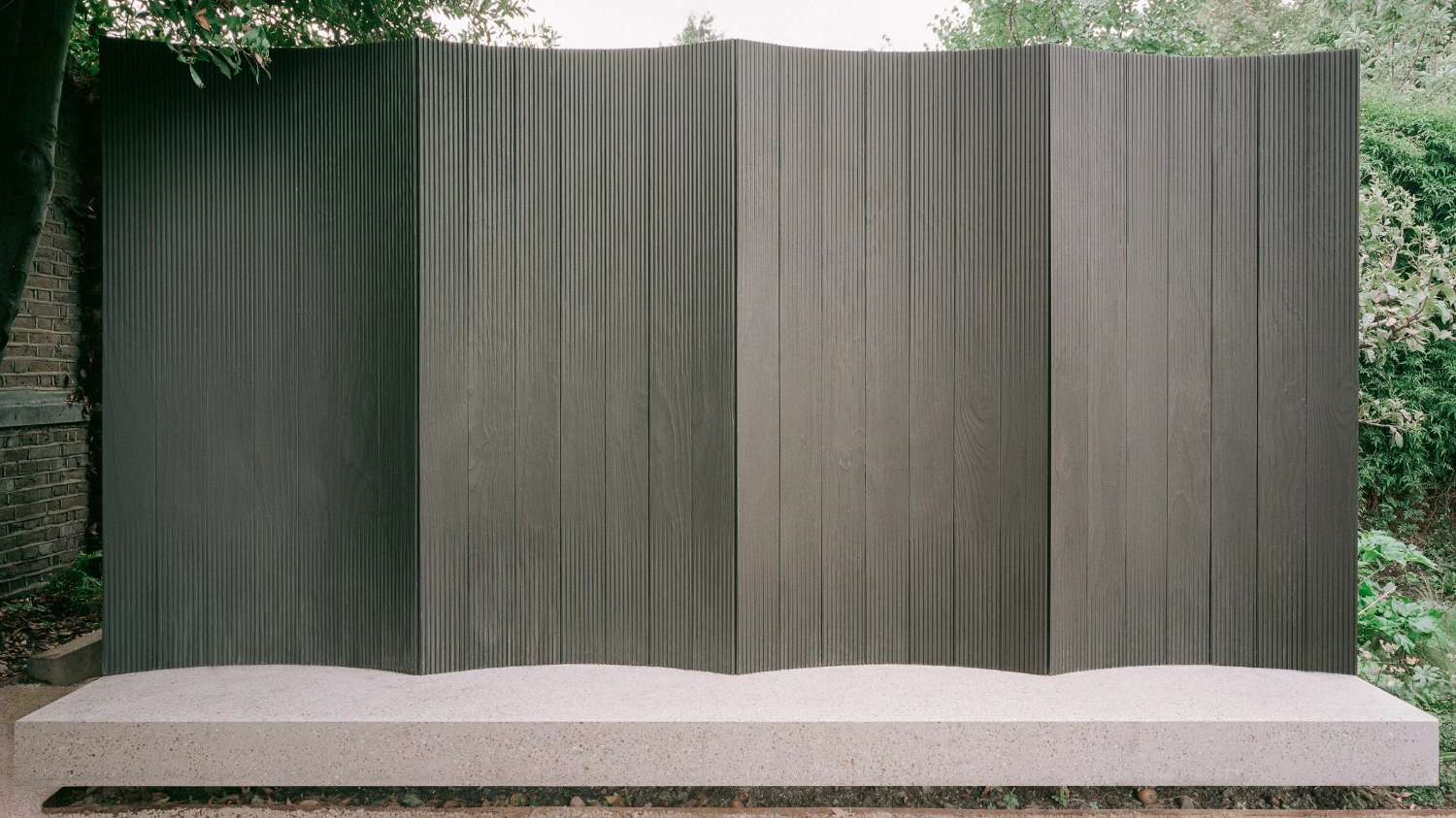 Shou Sugi Bangers by Unknown Works, minimalism, architecture, black, wood, sound
