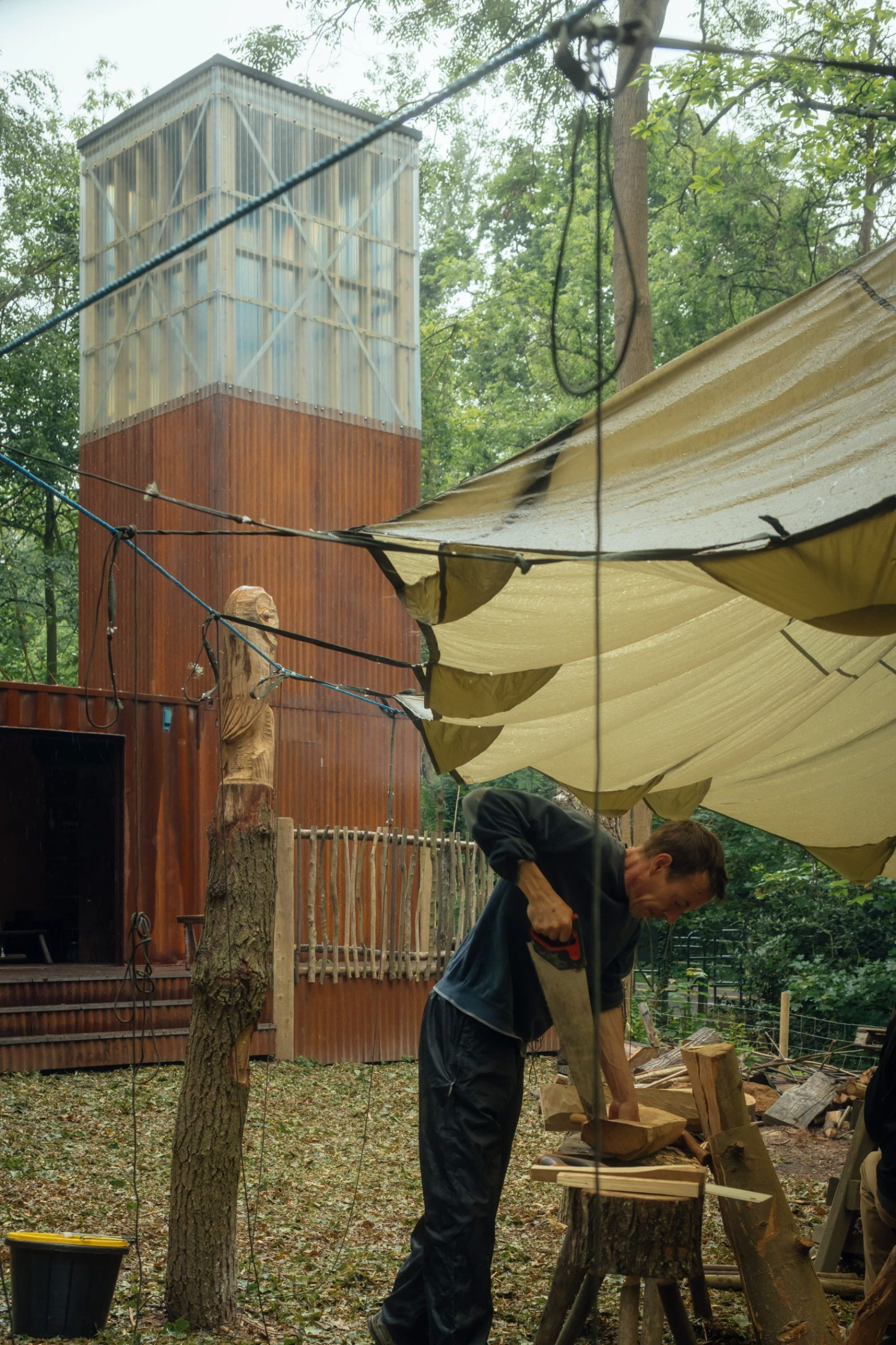 The Clearing at Lesnes Abbey Woods by WonKy, architecture, nature, culture, steel, sustainable