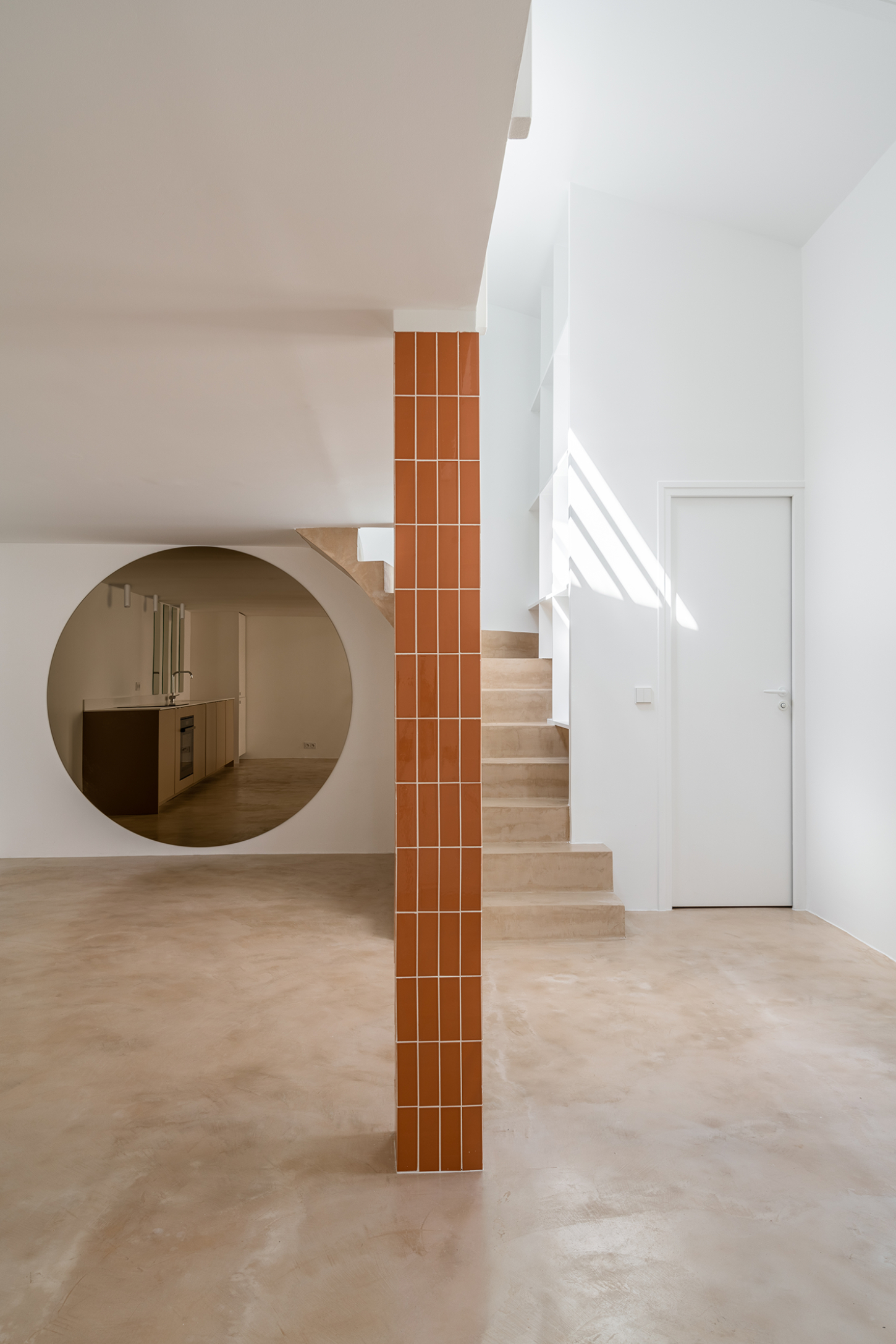 Petit Gervais Duplex by AJAR, colors, interiors, minimalism, concrete