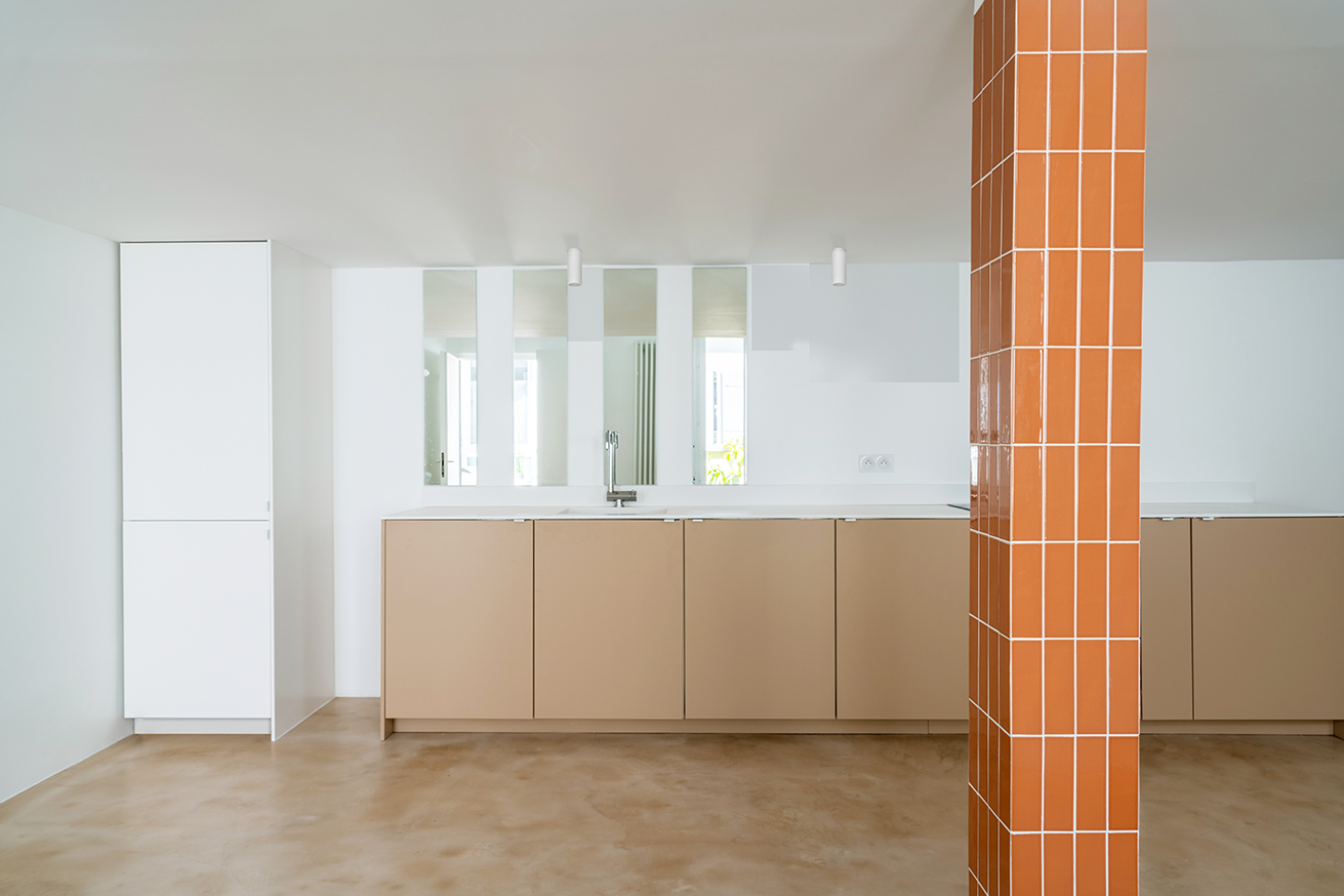 Petit Gervais Duplex by AJAR, colors, interiors, minimalism, concrete